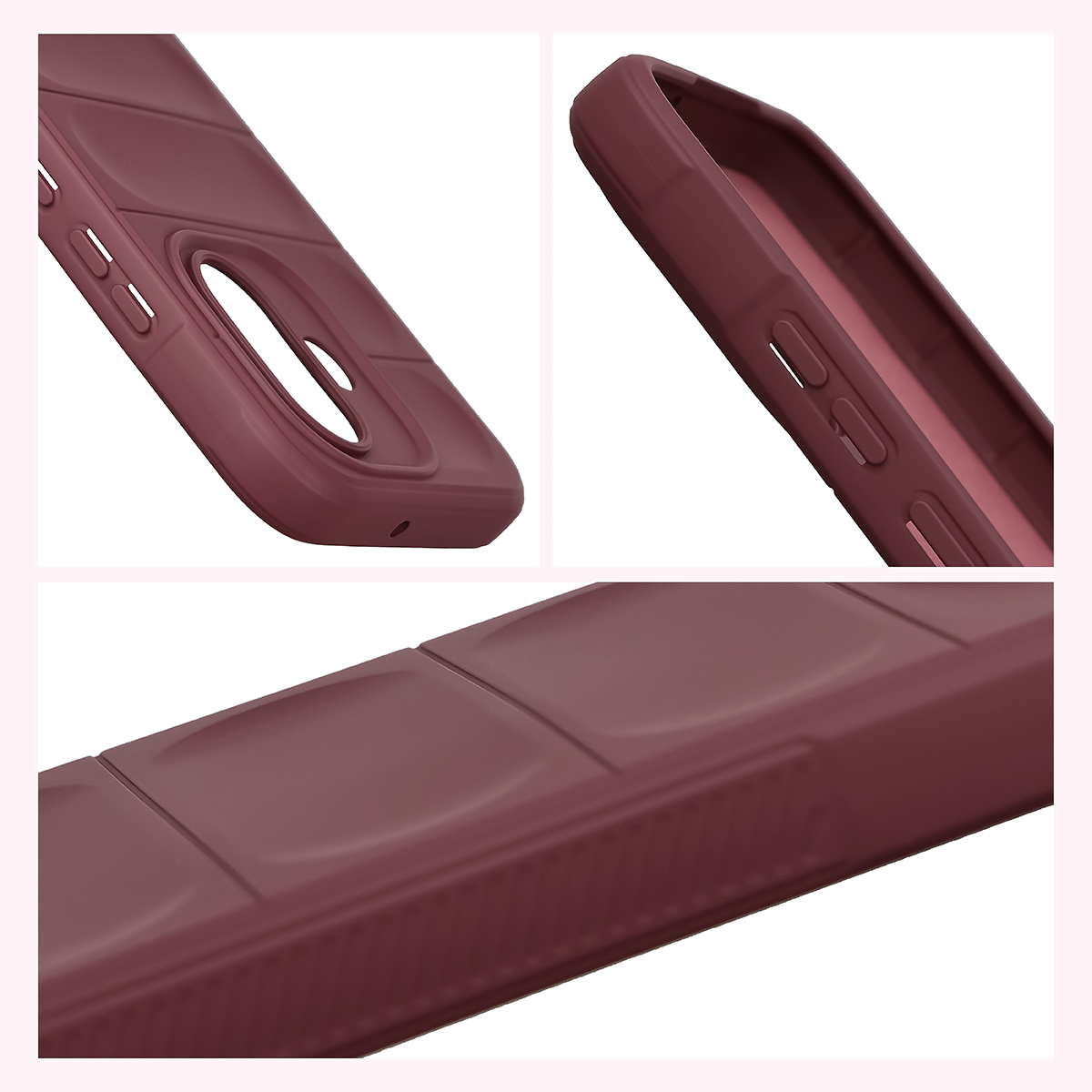 Teksturowane boki i podwyższone krawędzie ekranu i aparatu w etui Bizon Case Tur do Xiaomi Redmi Note 17 5G
