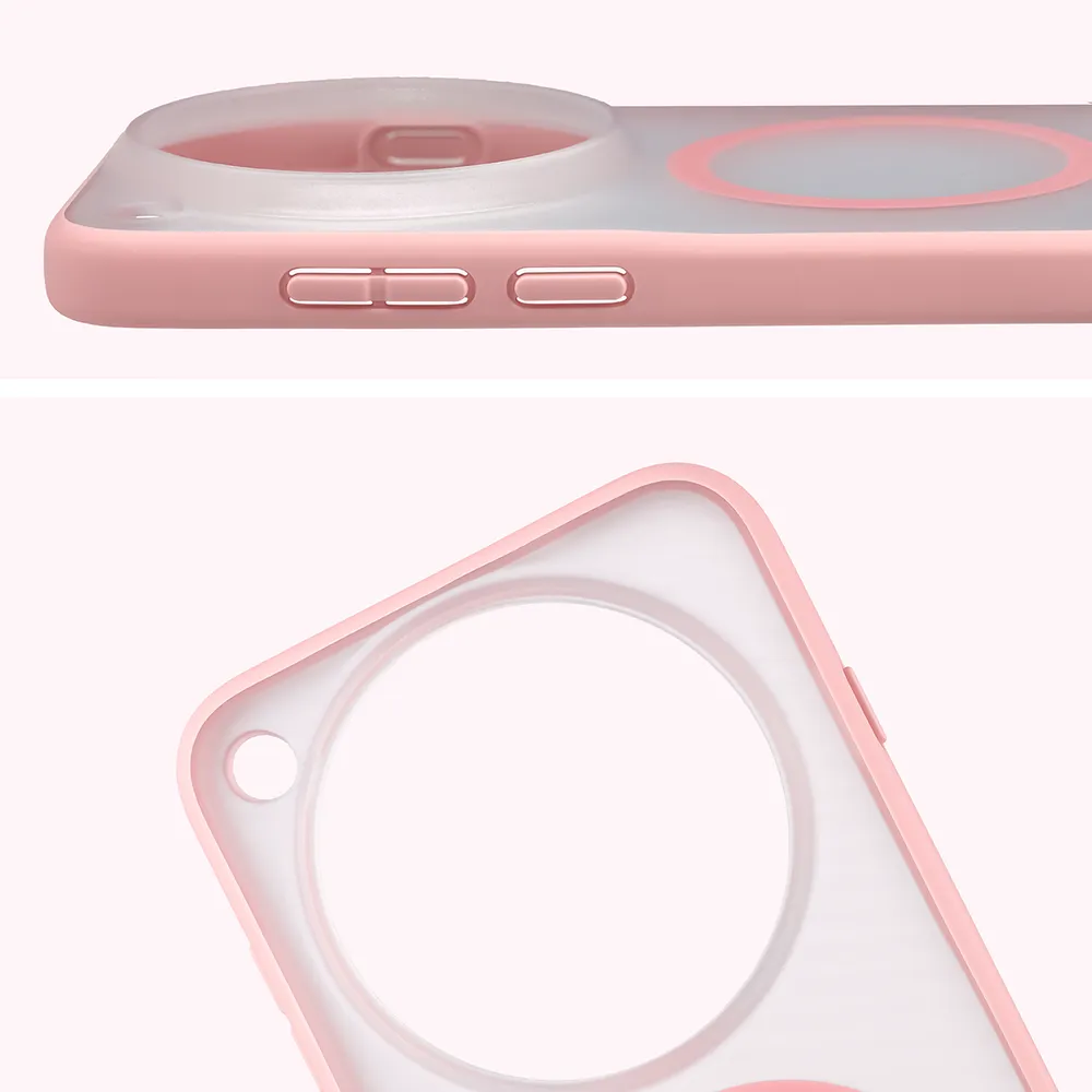 Pełne wycięcie i podwyższone krawędzie aparatu w etui Bizon Case MatteO do Vivo X500 Pro Max