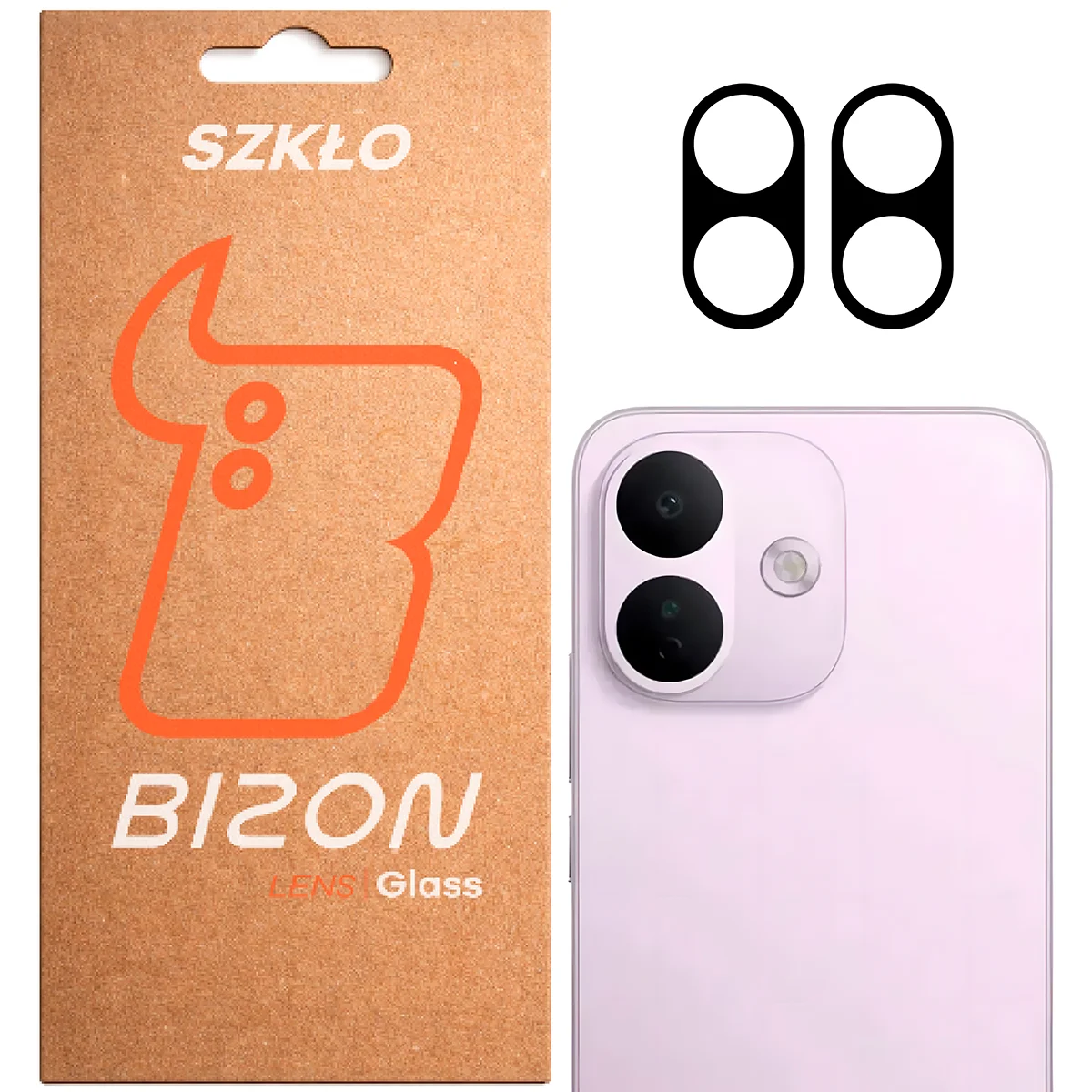 Pudełko i 2 sztuki szkła na aparat Bizon Glass Lens do Xiaomi Redmi Note 17 Pro 5G