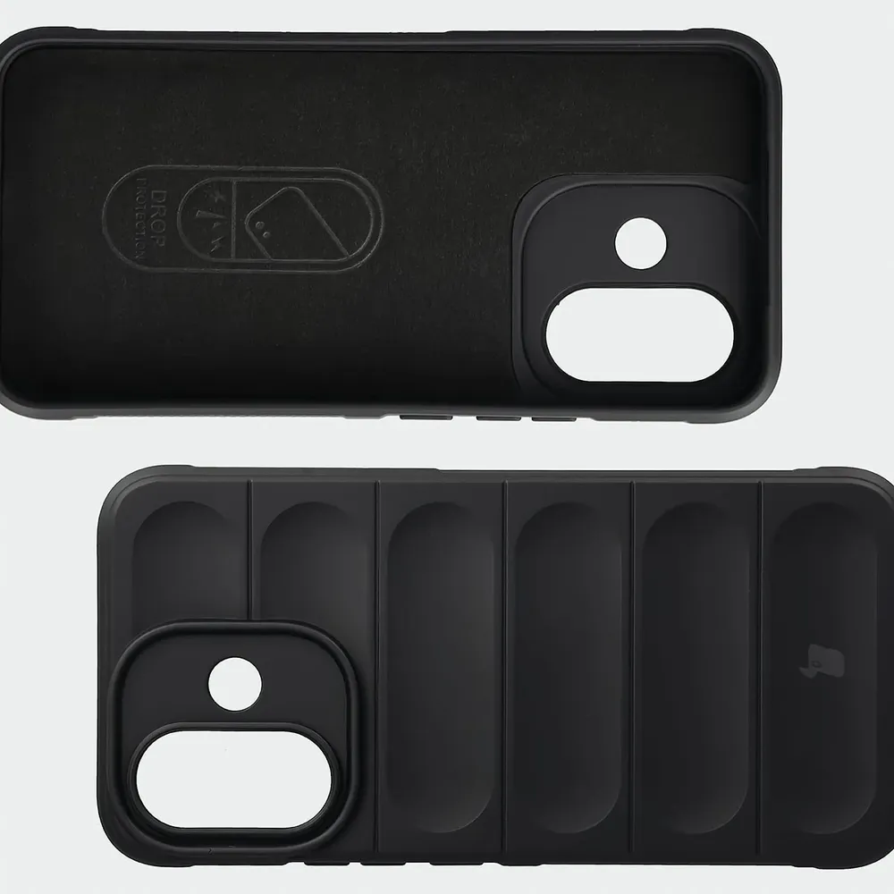 Wyściółka z mikrofibry, wyżłobienia na pleckach i wzmocnione narożniki w etui Bizon Case Tur do Xiaomi Redmi Note 17 Pro 5G