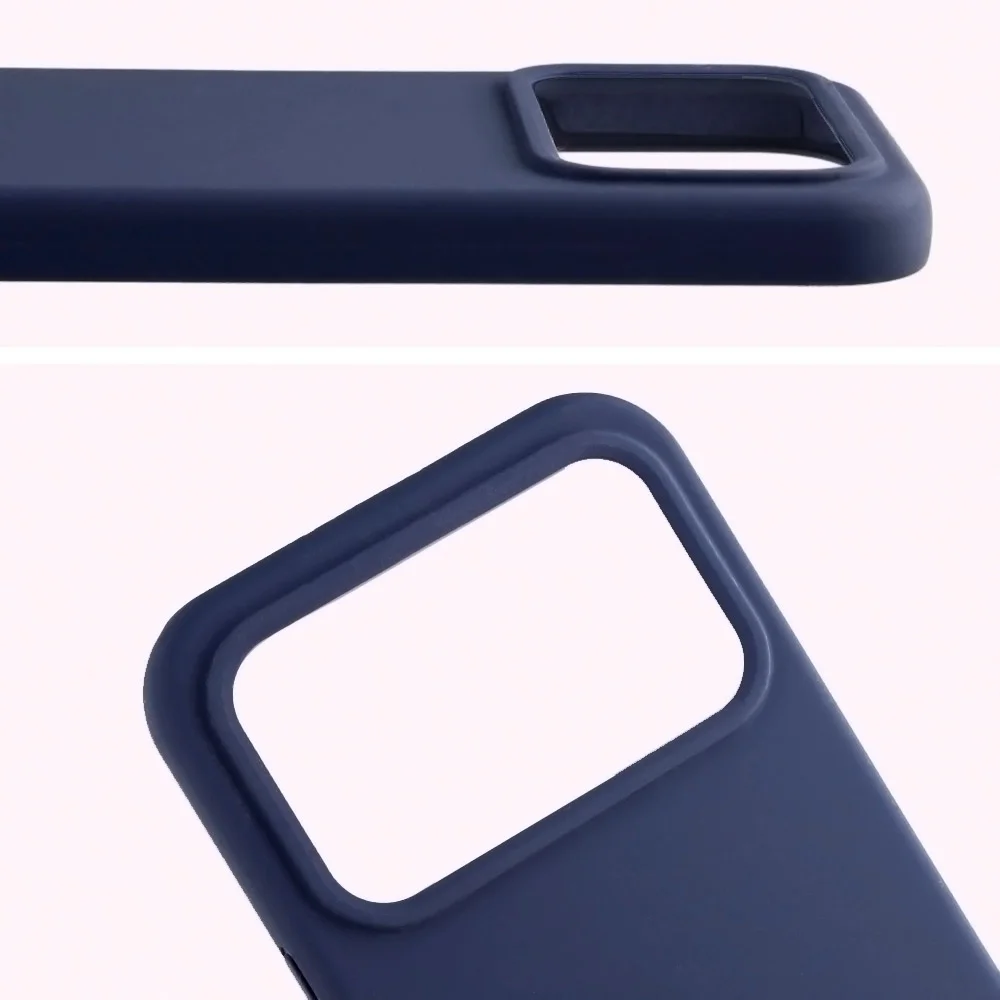 Zbliżenie na wycięcie na obiektywy w etui Bizon Soft Case do Xiaomi POCO F9 Pro