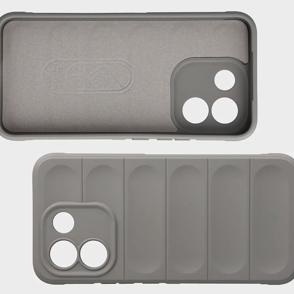 Wyściółka z mikrofibry, wyżłobienia na pleckach i wzmocnione narożniki w etui Bizon Case Tur do Xiaomi Redmi Note 17 Pro Max 5G