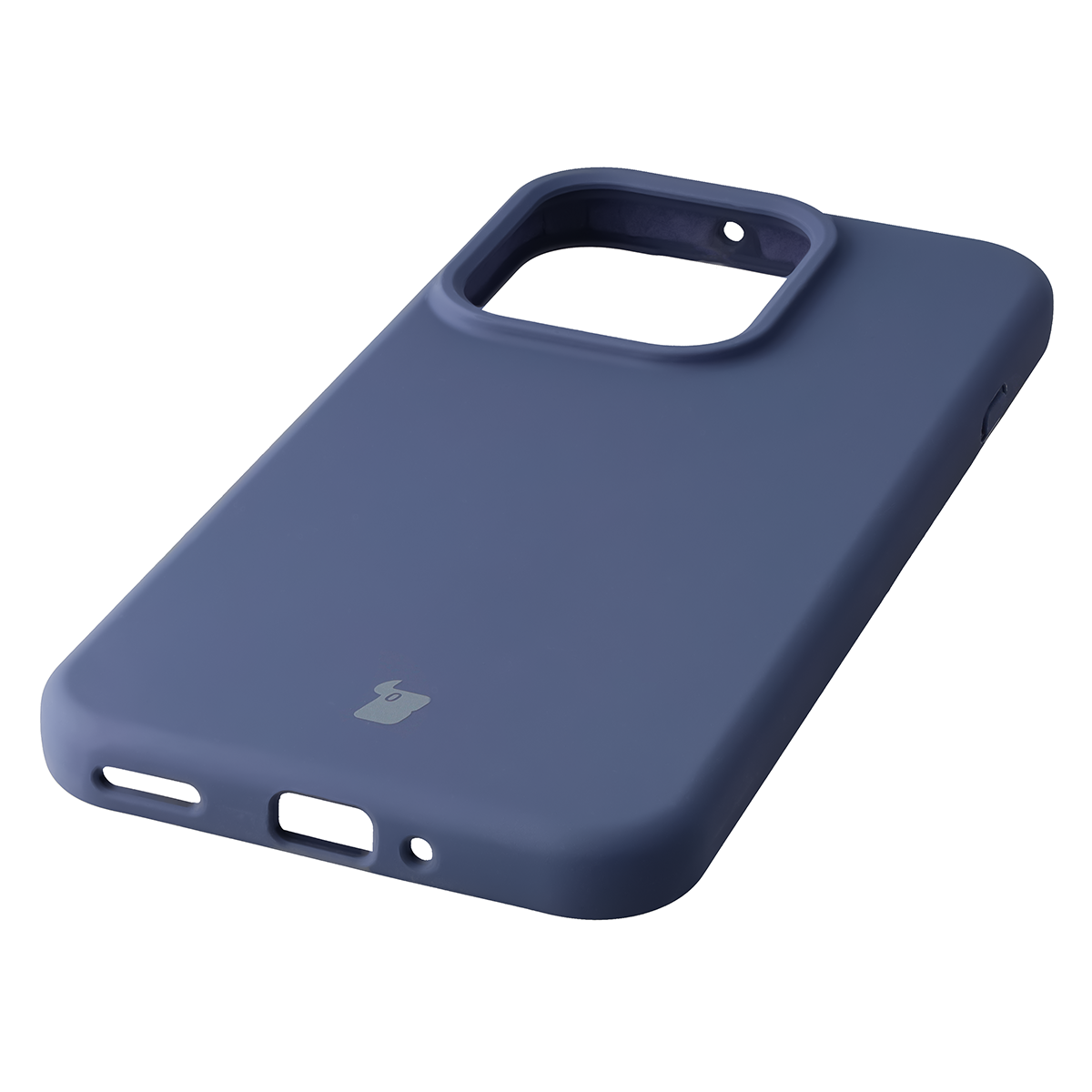 Zbliżenie na precyzyjne wycięcia i możliwość ładowania indukcyjnego w etui Bizon Soft Case do OPPO Reno16 F, OPPO Reno16 FS