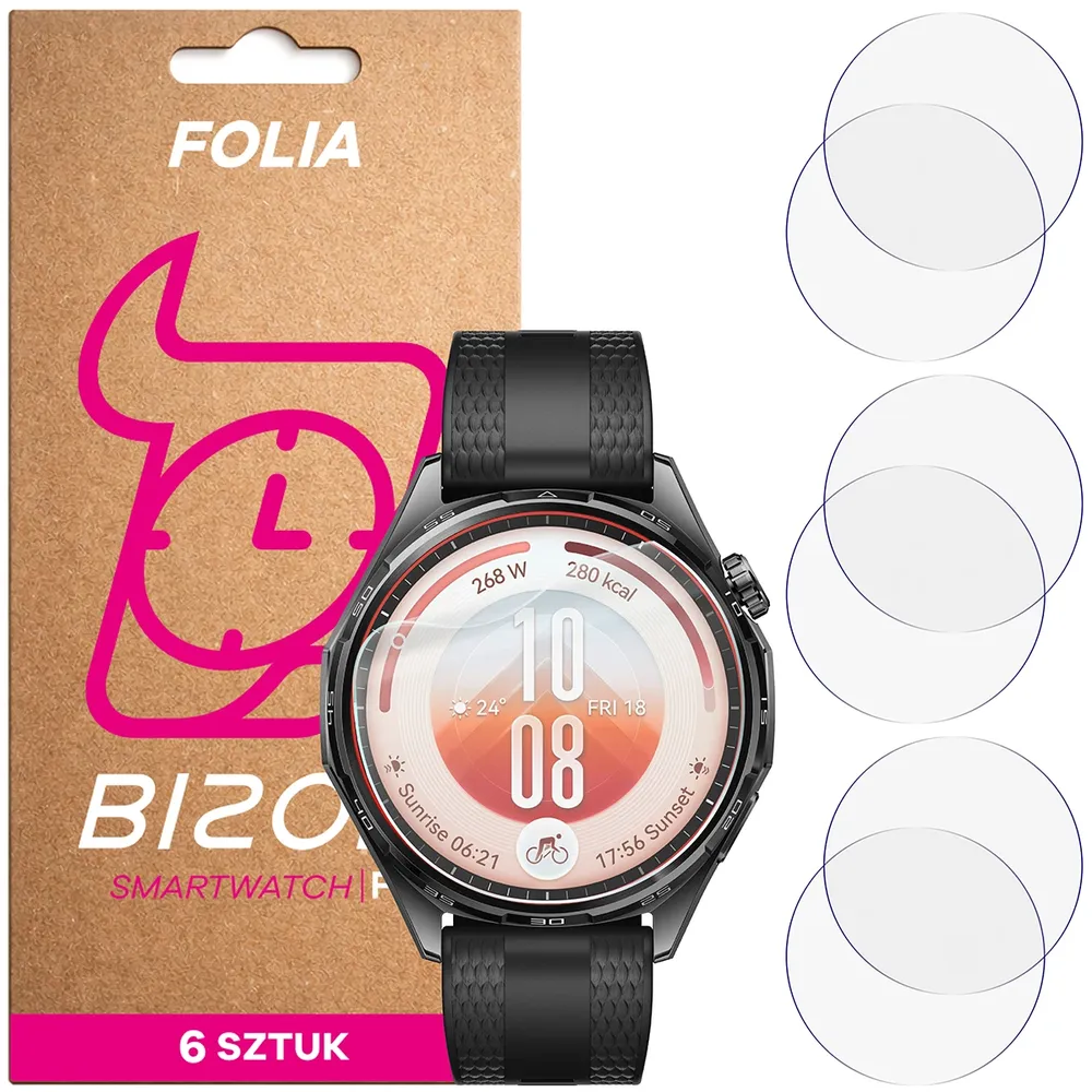 Folia hydrożelowa Bizon Watch Film HydroFlex dla Huawei Watch GT 7 46 mm