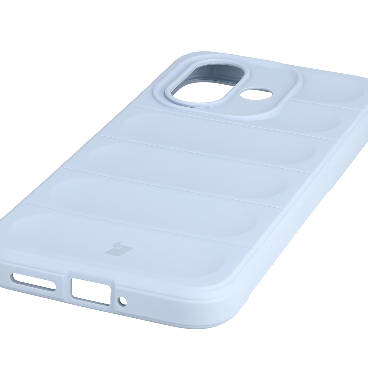 Precyzyjne wycięcia i kompatybilność z ładowaniem indukcyjnym w etui Bizon Case Tur do Xiaomi Redmi Note 17 5G