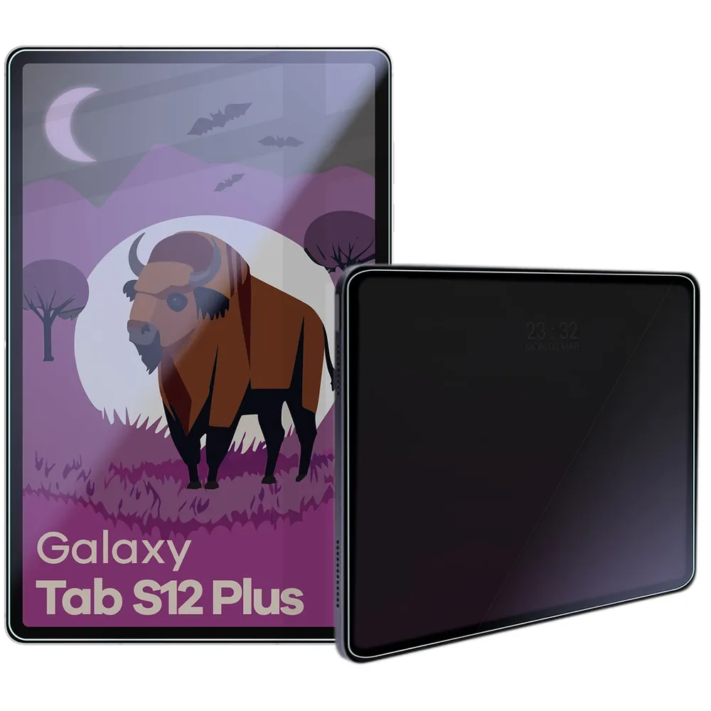 Szkło hybrydowe prywatyzujące Bizon Tab Hybrid Shadow do Galaxy Tab S12 Plus