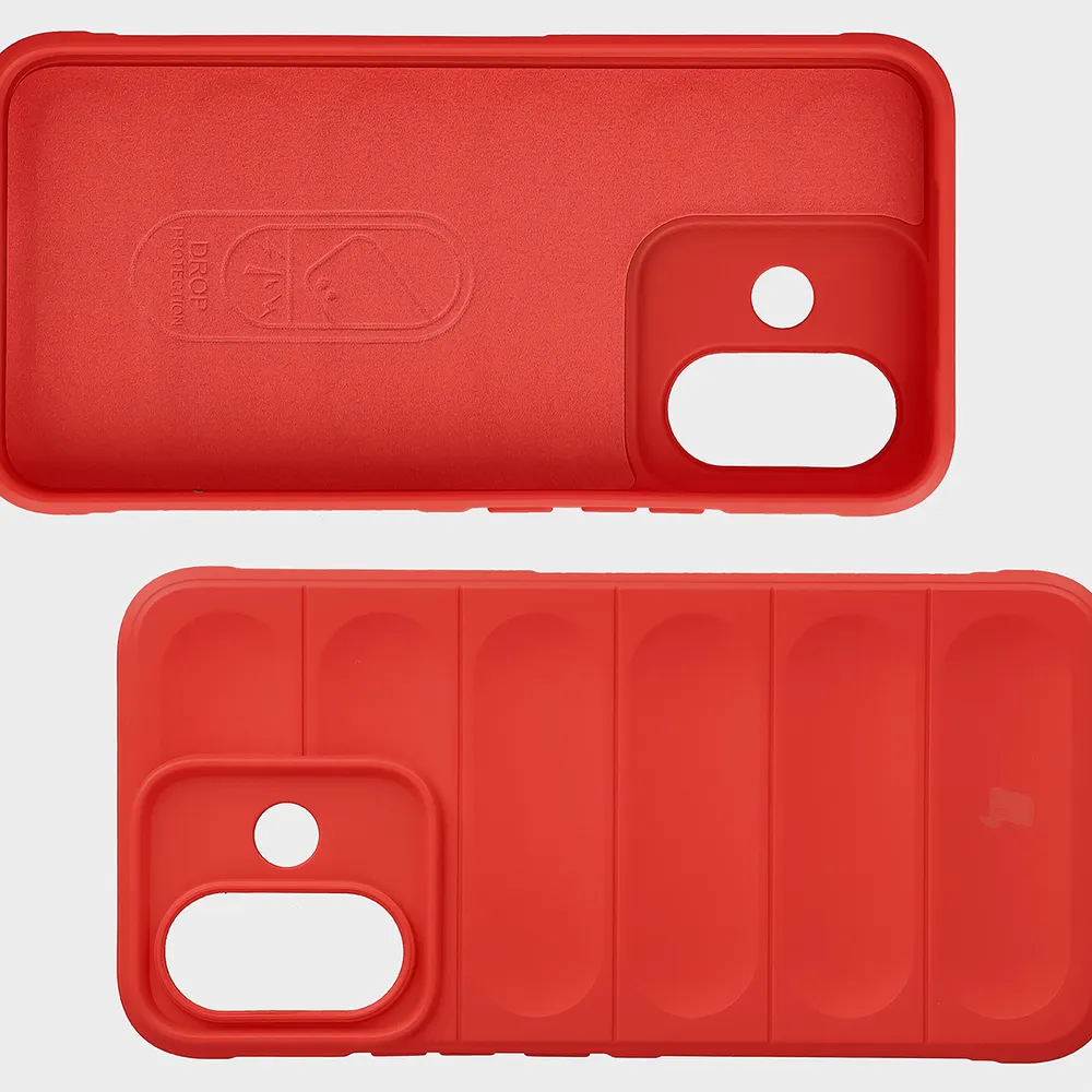 Wyściółka z mikrofibry, wyżłobienia na pleckach i wzmocnione narożniki w etui Bizon Case Tur do Xiaomi Redmi Note 17 Pro 5G