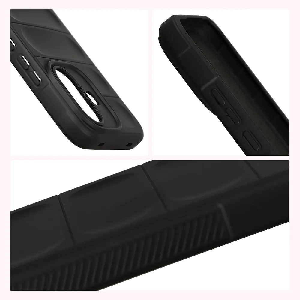 Teksturowane boki i podwyższone krawędzie ekranu i aparatu w etui Bizon Case Tur do Xiaomi Redmi Note 17 Pro 5G