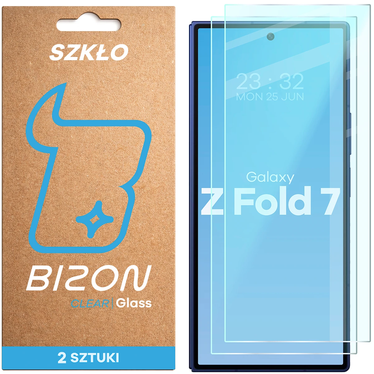Szkło hartowane Bizon Glass Clear Duo do Galaxy Z Fold7