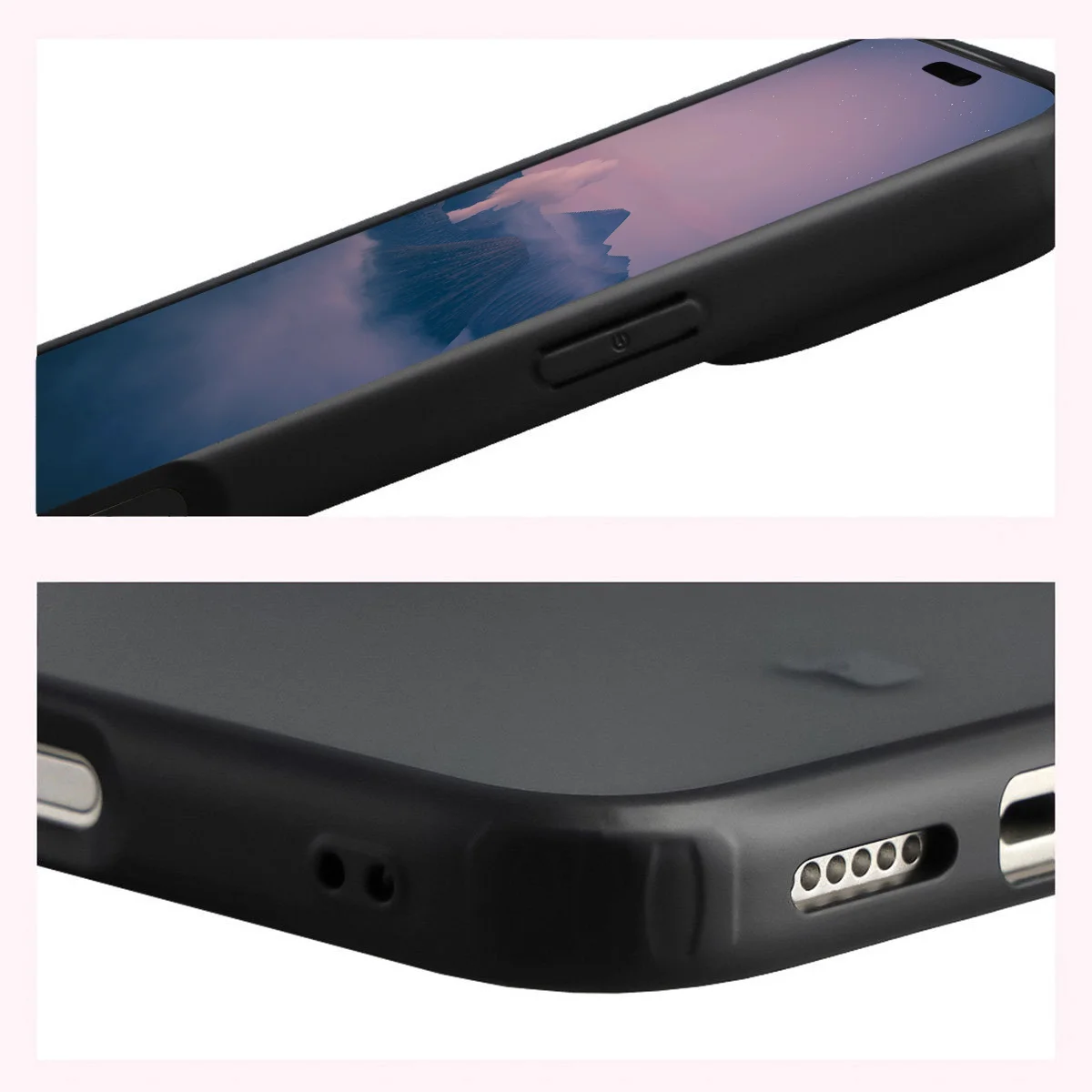 Wzmocnione narożniki i podwyższone ranty ekranu w etui Bizon Case Angelo do iPhone 18 Pro Max / 17 Pro Max