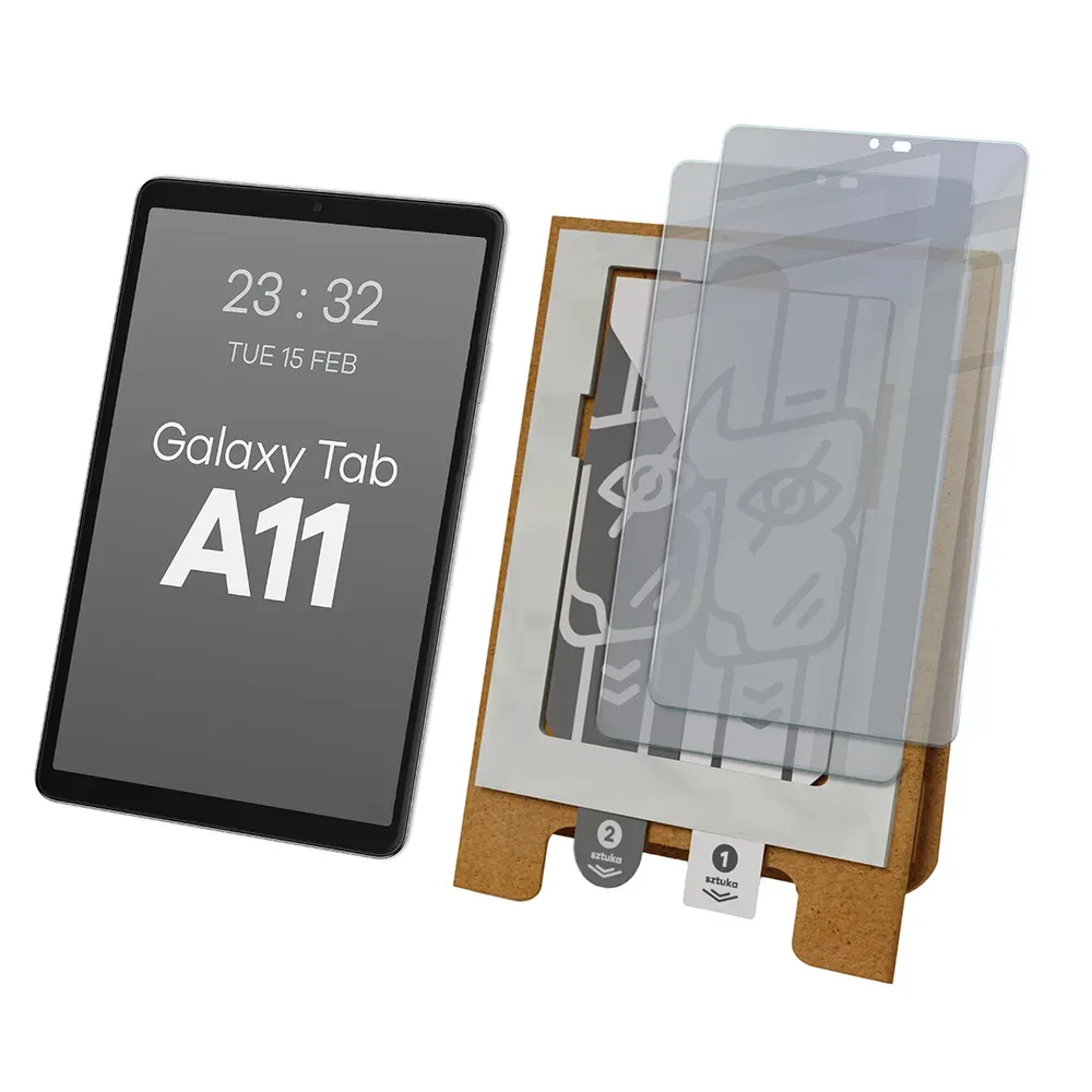 Aplikator Bizon Eplikator Tab Hybrid Shadow do łatwej aplikacji ochrony ekranu dla Galaxy Tab A11