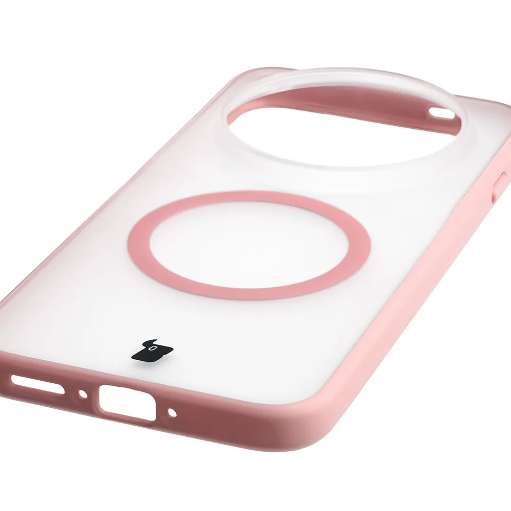Zintegrowane przyciski, wycięcia i hybrydowy materiał w etui Bizon Case MatteO do Vivo X500 Pro Max