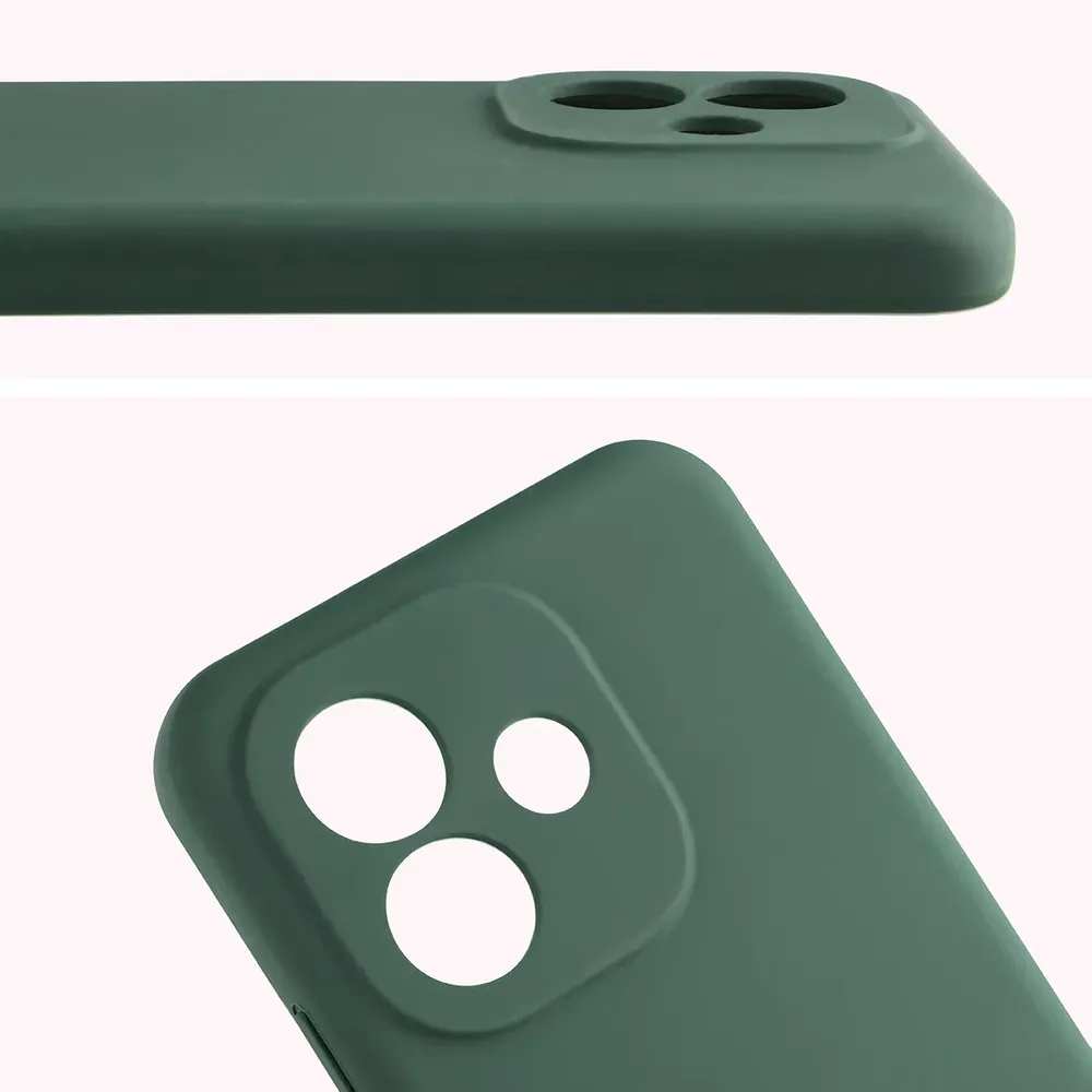 Zbliżenie na wycięcia na obiektywy w etui Bizon Soft Case do Xiaomi Redmi Note 17 4G/5G