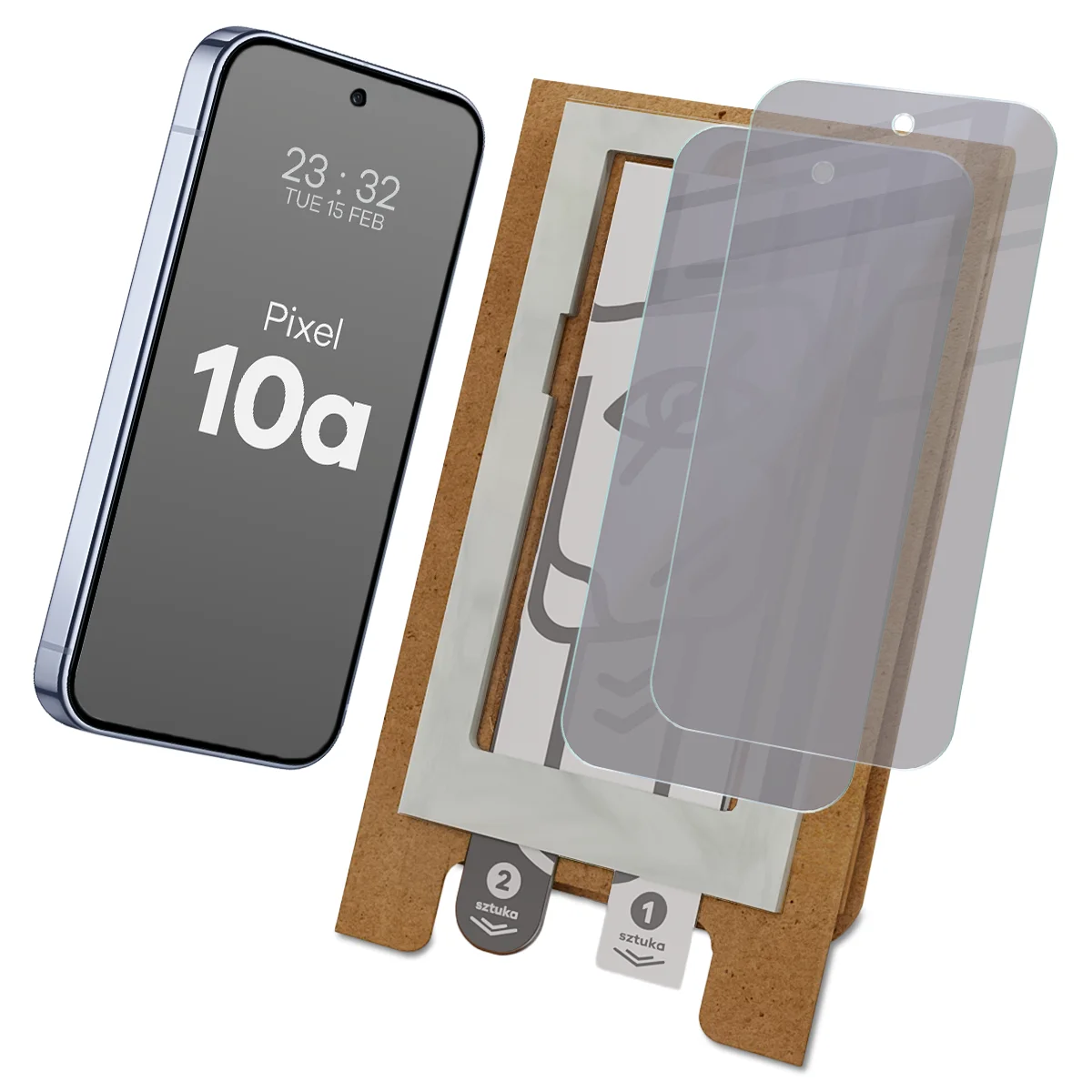 Aplikator Bizon Eplikator Hybrid Shadow do łatwej aplikacji ochrony ekranu dla Google Pixel 10a