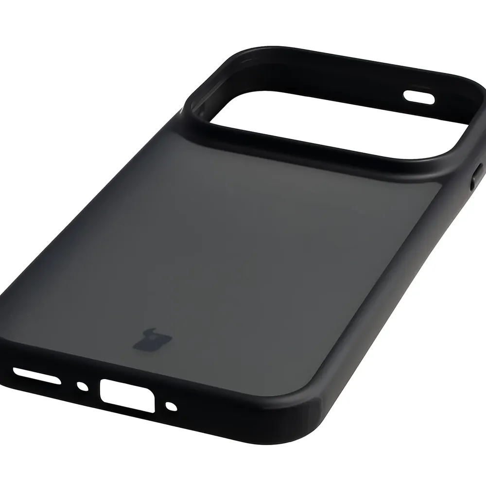 Zintegrowane przyciski, wycięcia i hybrydowy materiał w etui Bizon Case Angelo do OPPO Find X10 Pro Max