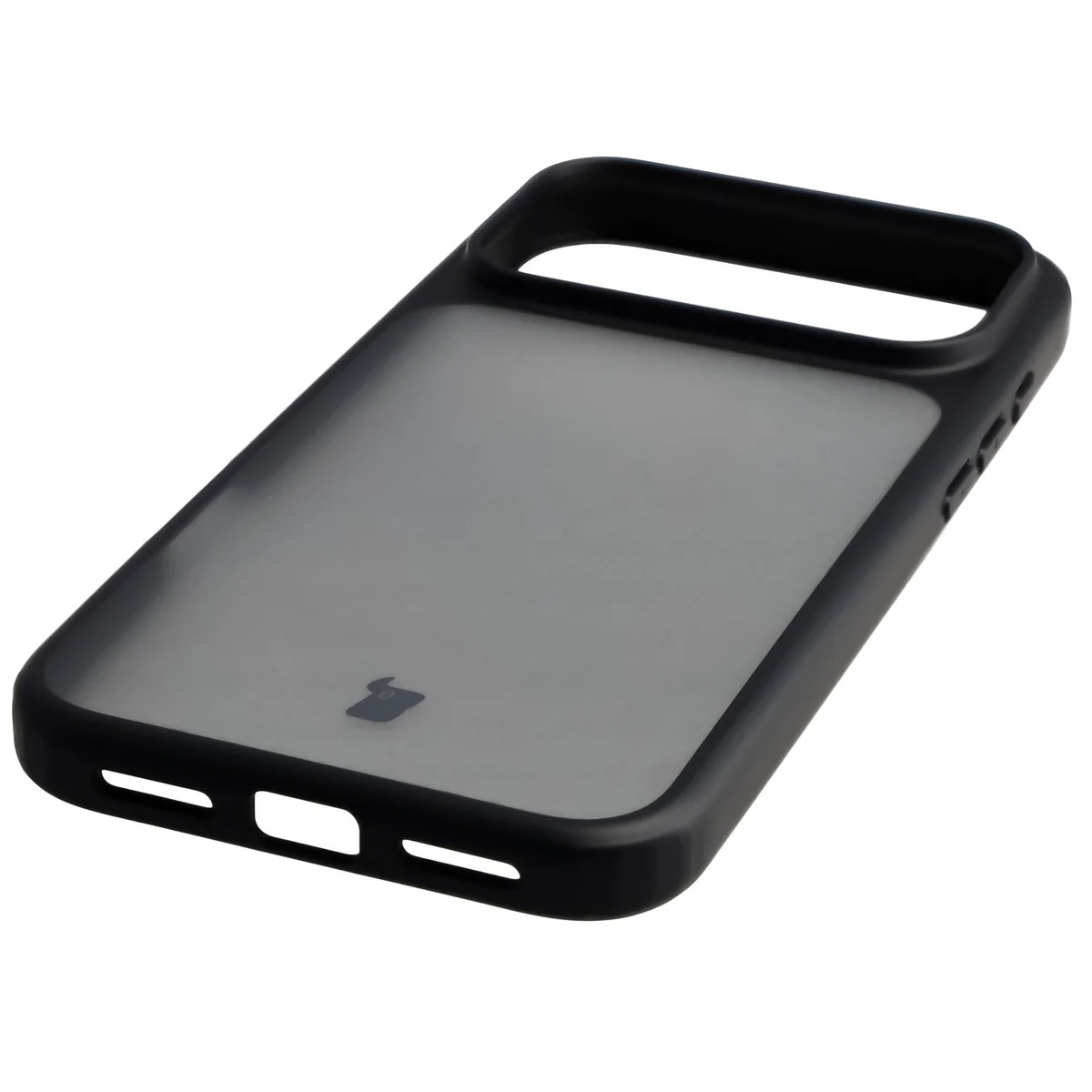 Zintegrowane przyciski, wycięcia i hybrydowy materiał w etui Bizon Case Angelo do iPhone 18 Pro Max / 17 Pro Max