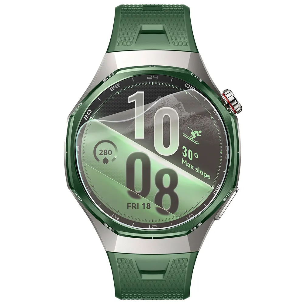 Smartwatch z nałożoną folią ochronną Bizon Watch Film Matte Duo do Huawei Watch GT 7 Pro 46 mm