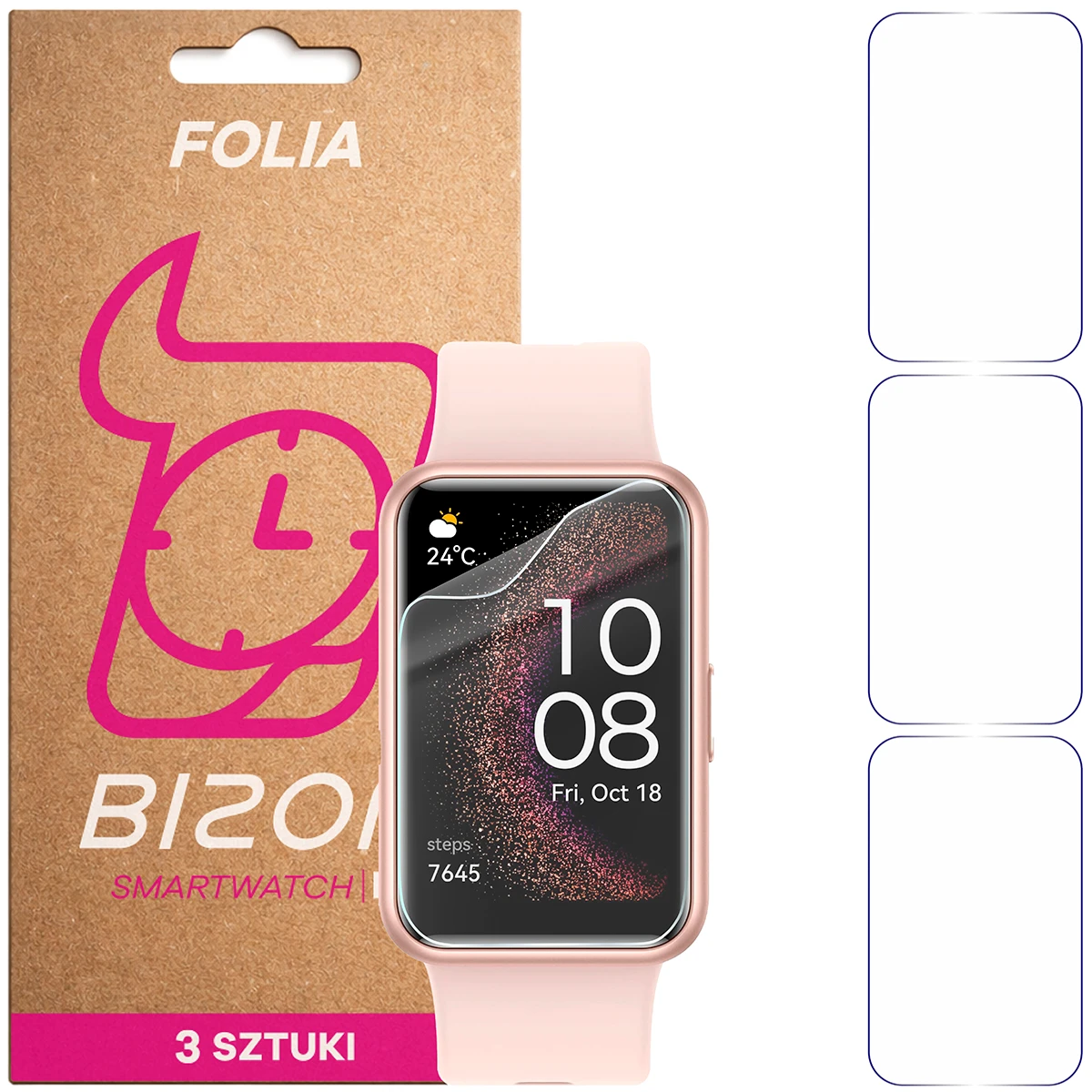 Folia hydrożelowa Bizon Watch Film HydroFlex dla Huawei Watch Fit SE