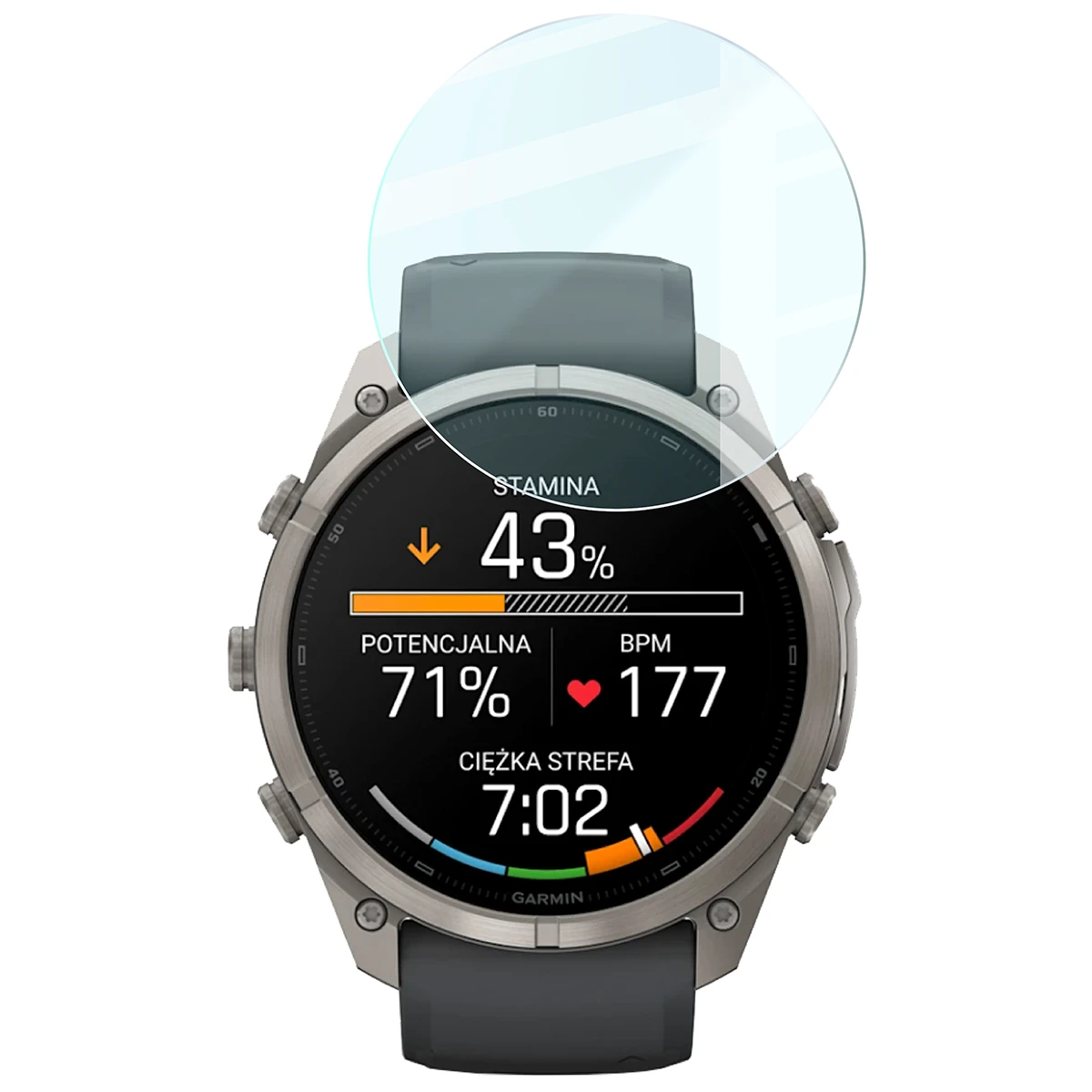 Przejrzystość szkła Bizon Watch Glass Clear do Garmin Fenix 9 Pro AMOLED (51 mm)