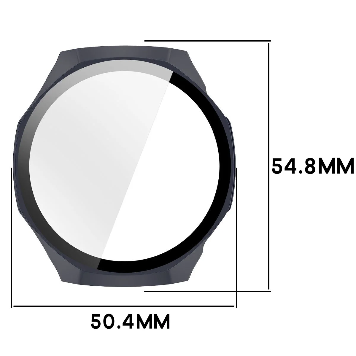 Wymiary etui Bizon Case Watch Adamo do Huawei Watch GT 7 Pro 46 mm