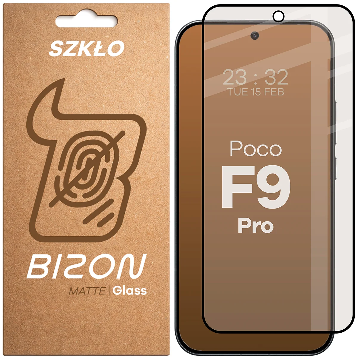 Szkło matowe na ekran Bizon Glass Matte do Xiaomi POCO F9 Pro, 1 sztuka