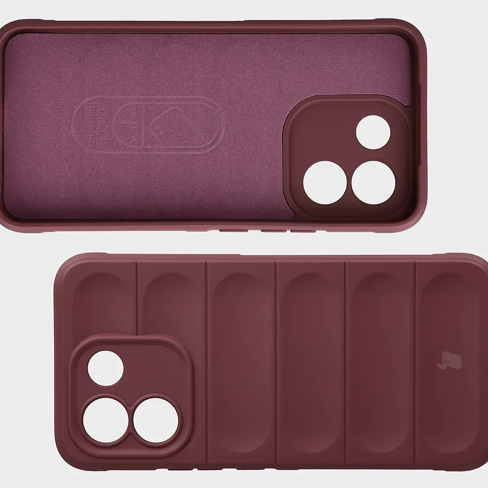 Wyściółka z mikrofibry, wyżłobienia na pleckach i wzmocnione narożniki w etui Bizon Case Tur do Xiaomi Redmi Note 17 Pro Max 5G