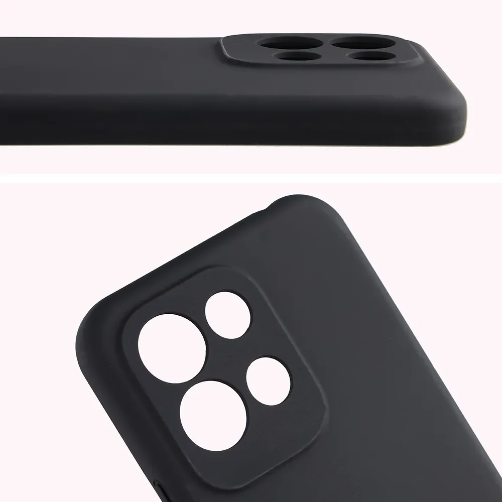 Zbliżenie na wycięcia na obiektywy w etui Bizon Soft Case do Xiaomi Redmi 17 5G / 4G