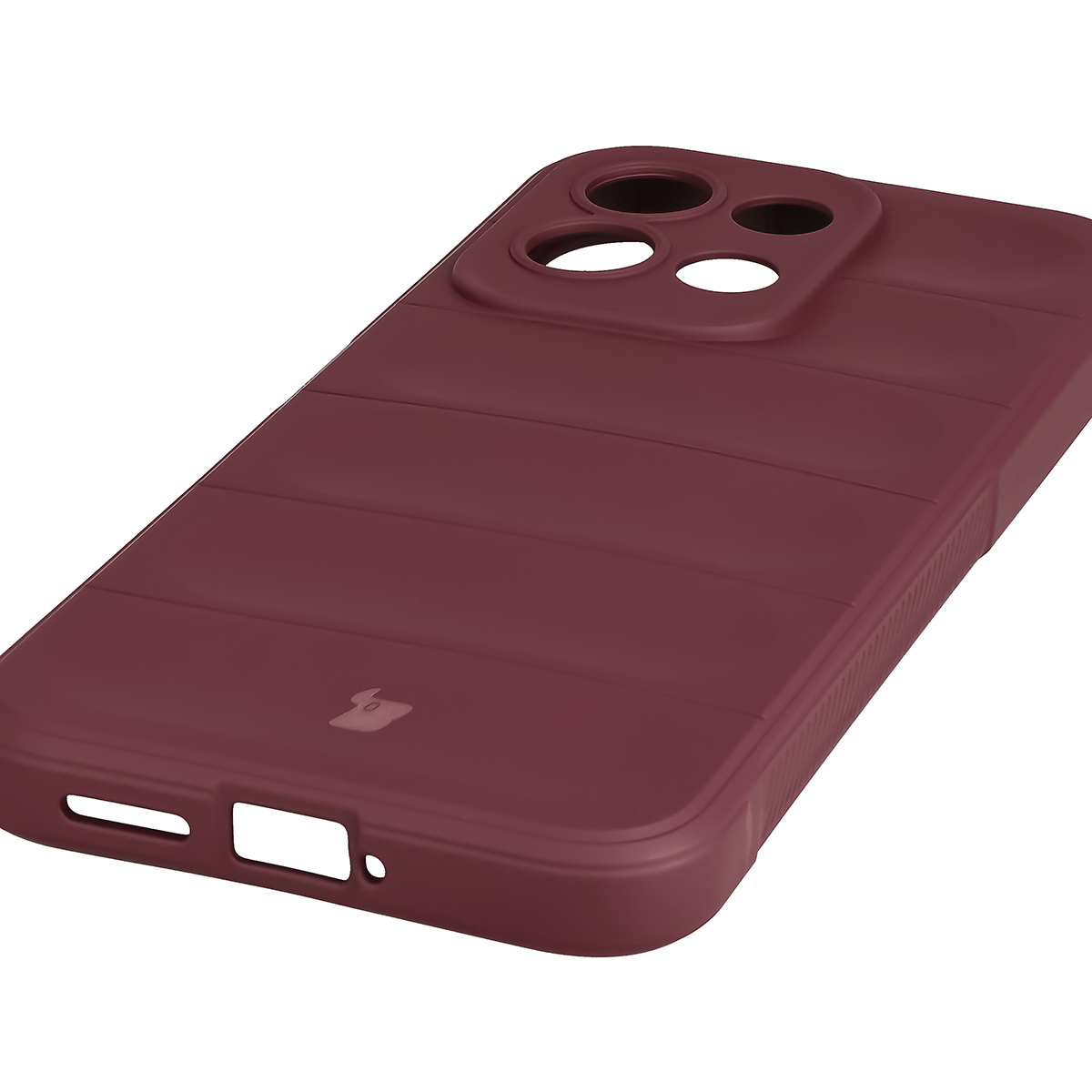 Precyzyjne wycięcia i kompatybilność z ładowaniem indukcyjnym w etui Bizon Case Tur do Xiaomi Redmi 17 5G / 4G