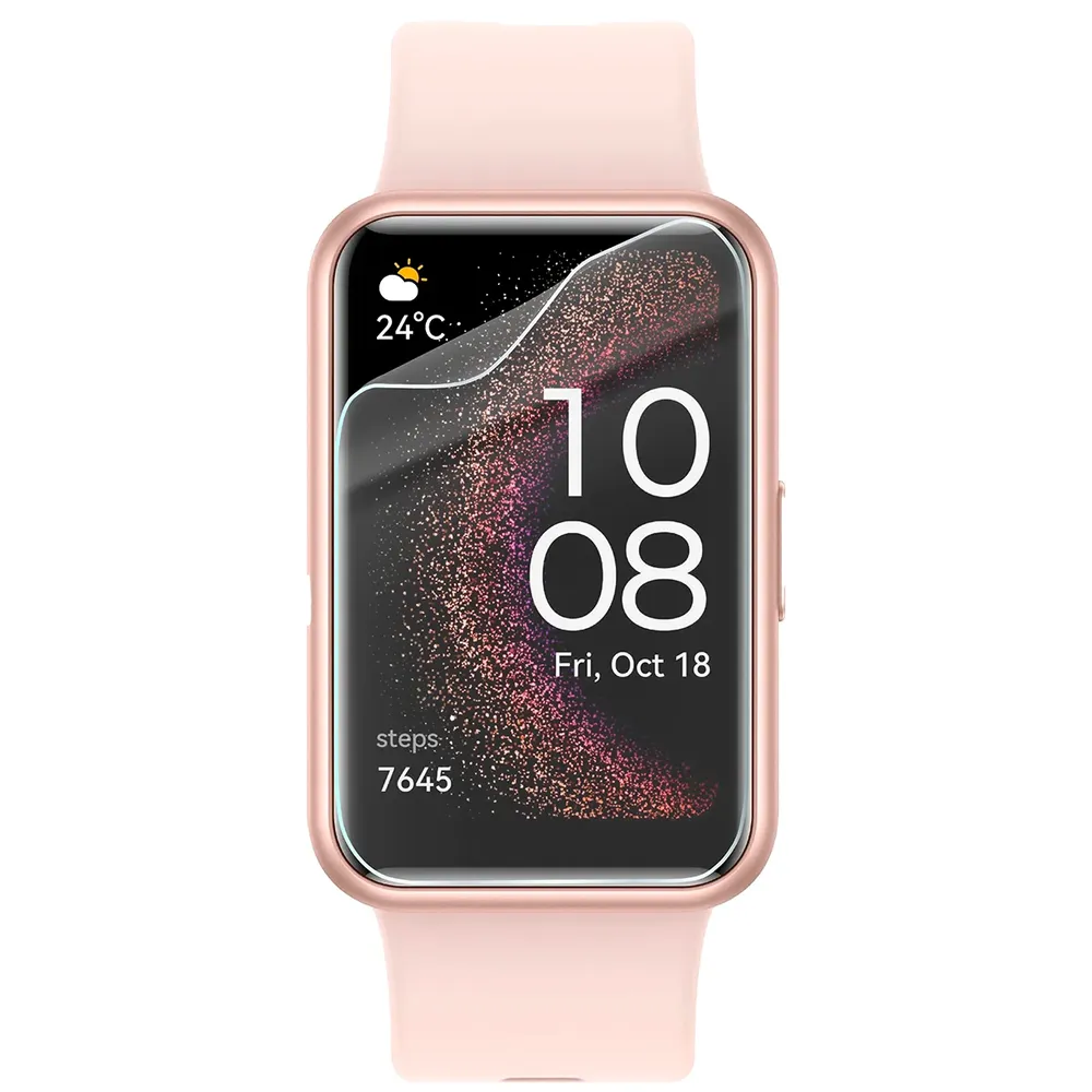 Folia hydrożelowa Bizon Watch Film HydroFlex do Huawei Watch Fit SE na zegarku