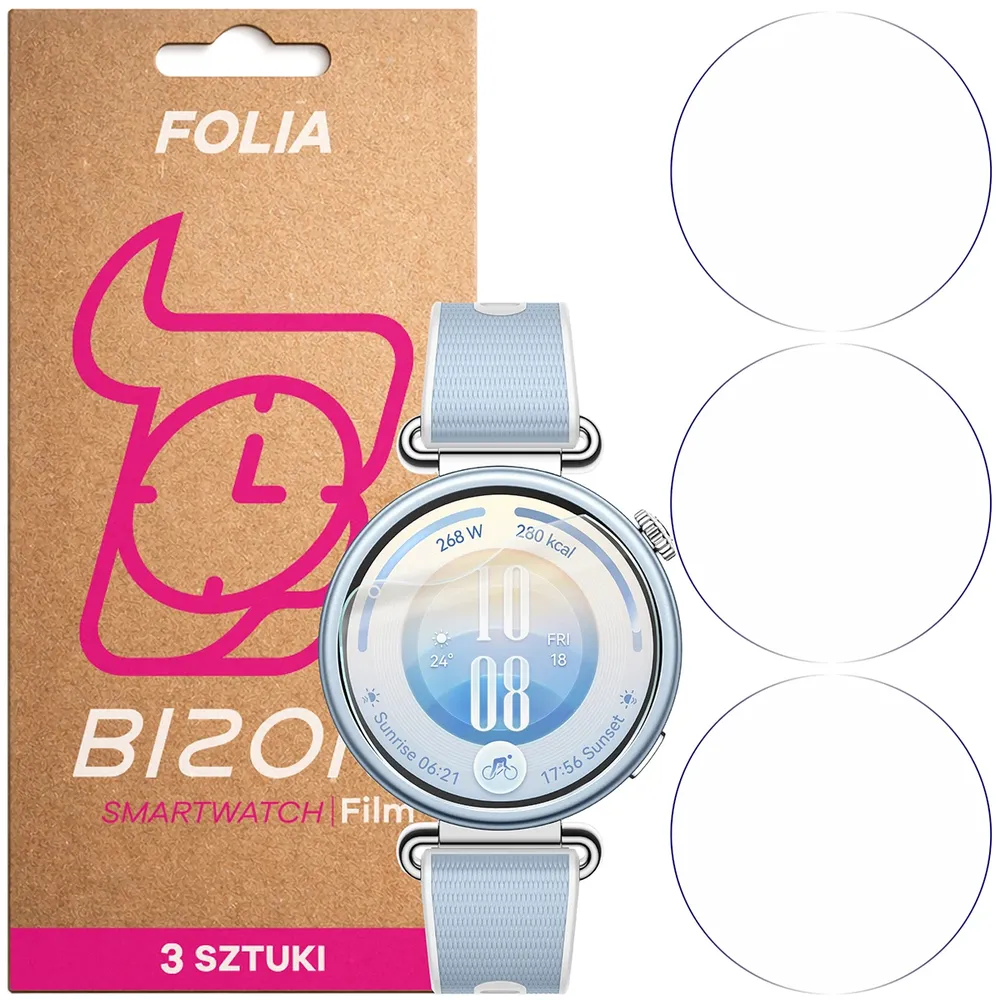 Folia hydrożelowa Bizon Watch Film HydroFlex dla Huawei Watch GT 7 41 mm