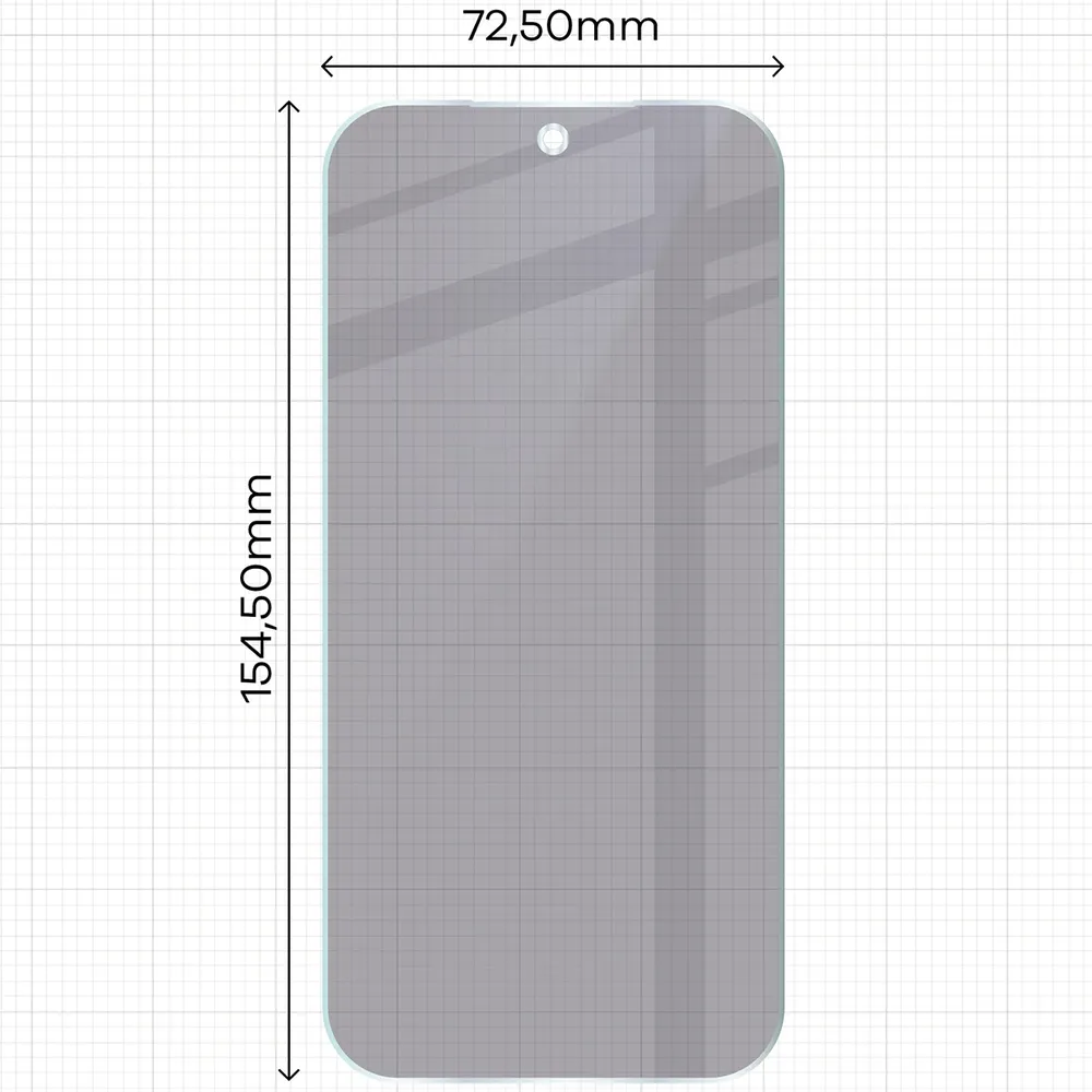 Wymiary szkła Bizon Hybrid Shadow do Xiaomi POCO F9 Pro