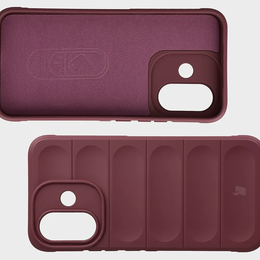 Wyściółka z mikrofibry, wyżłobienia na pleckach i wzmocnione narożniki w etui Bizon Case Tur do Xiaomi Redmi Note 17 Pro 5G