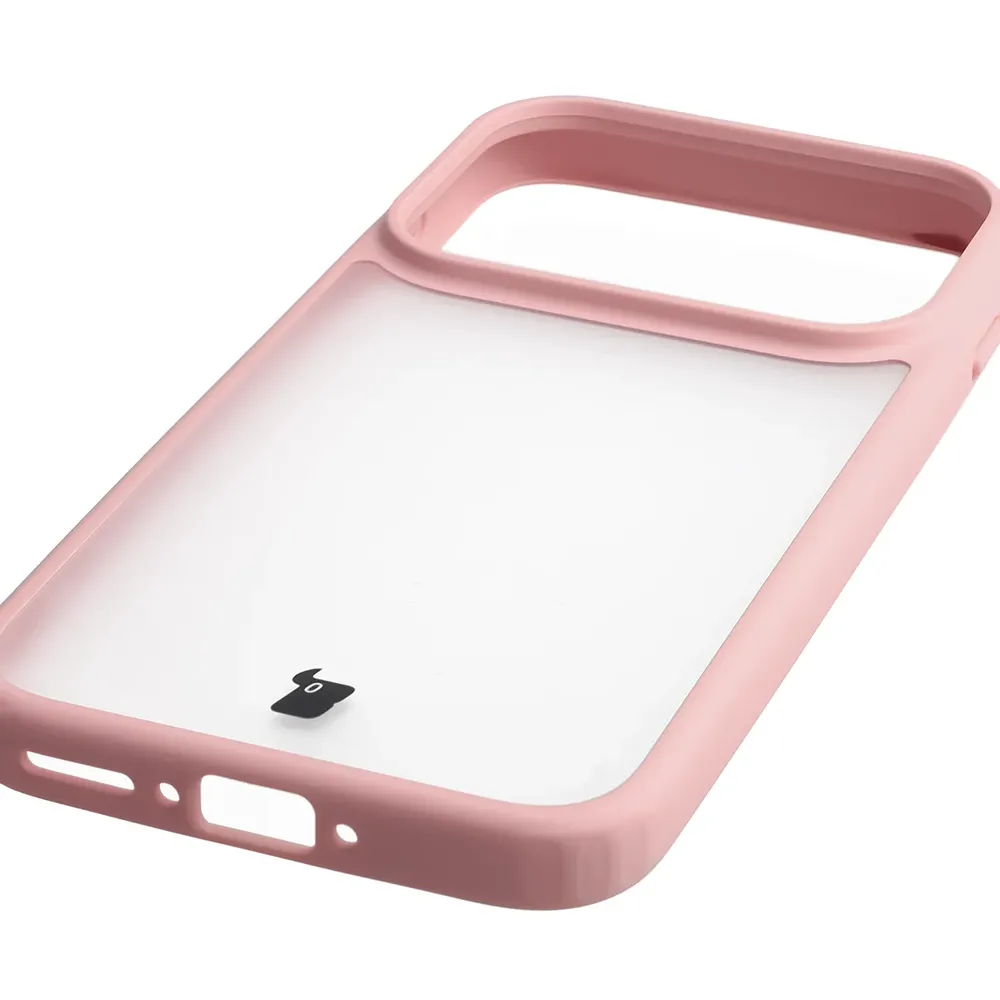 Zintegrowane przyciski, wycięcia i hybrydowy materiał w etui Bizon Case Angelo do OPPO Find X10