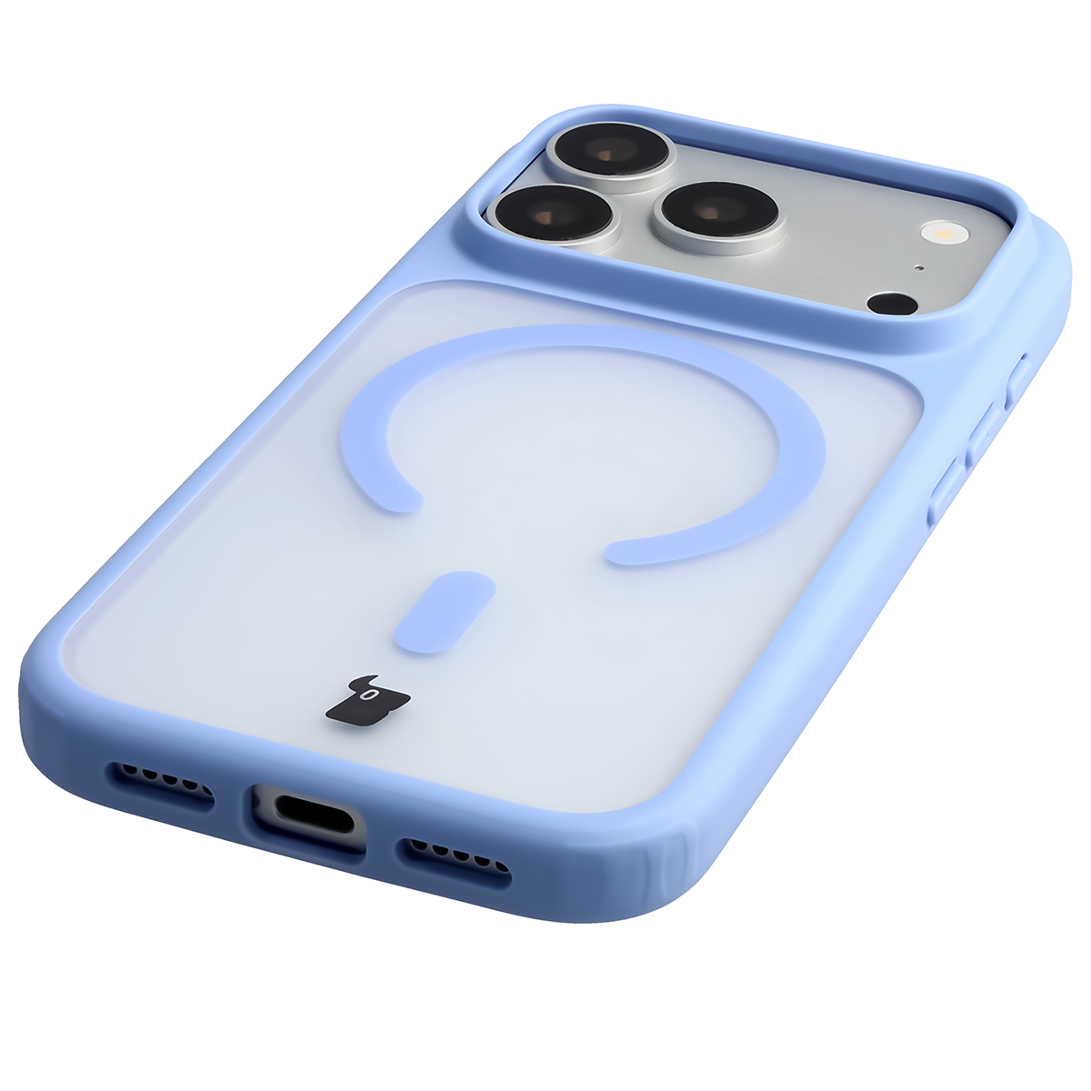 Zintegrowane przyciski, wycięcia i hybrydowy materiał w etui Bizon Case MatteO do iPhone 18 Pro Max / 17 Pro Max