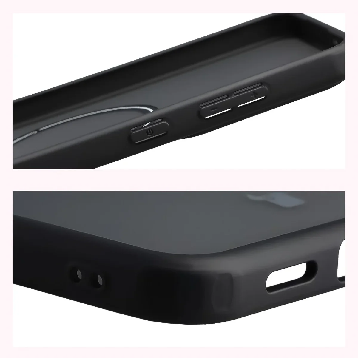 Wzmocnione narożniki i podwyższone ranty ekranu w etui Bizon Case MatteO do Galaxy S25 FE, Galaxy S26 FE
