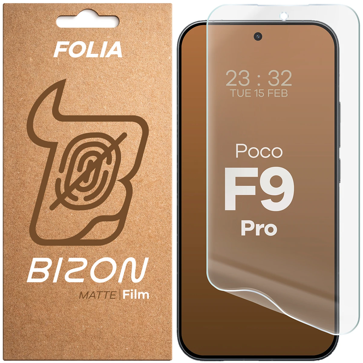 Folia matowa na ekran Bizon Film Matte do Xiaomi POCO F9 Pro, 1 sztuka