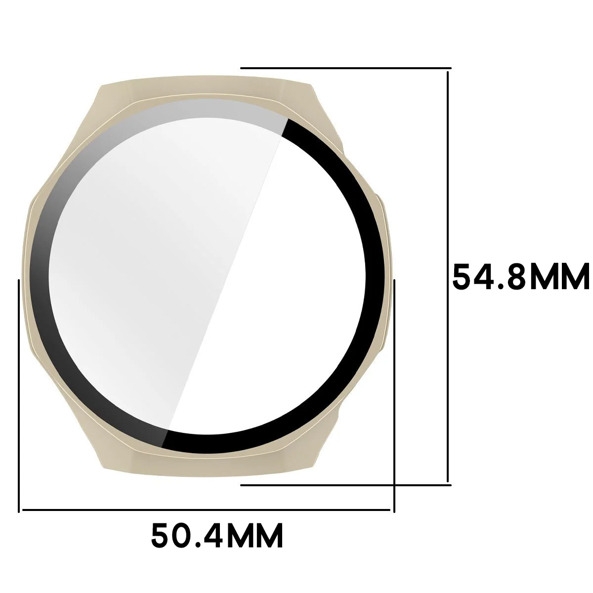 Wymiary etui Bizon Case Watch Adamo do Huawei Watch GT 7 Pro 46 mm