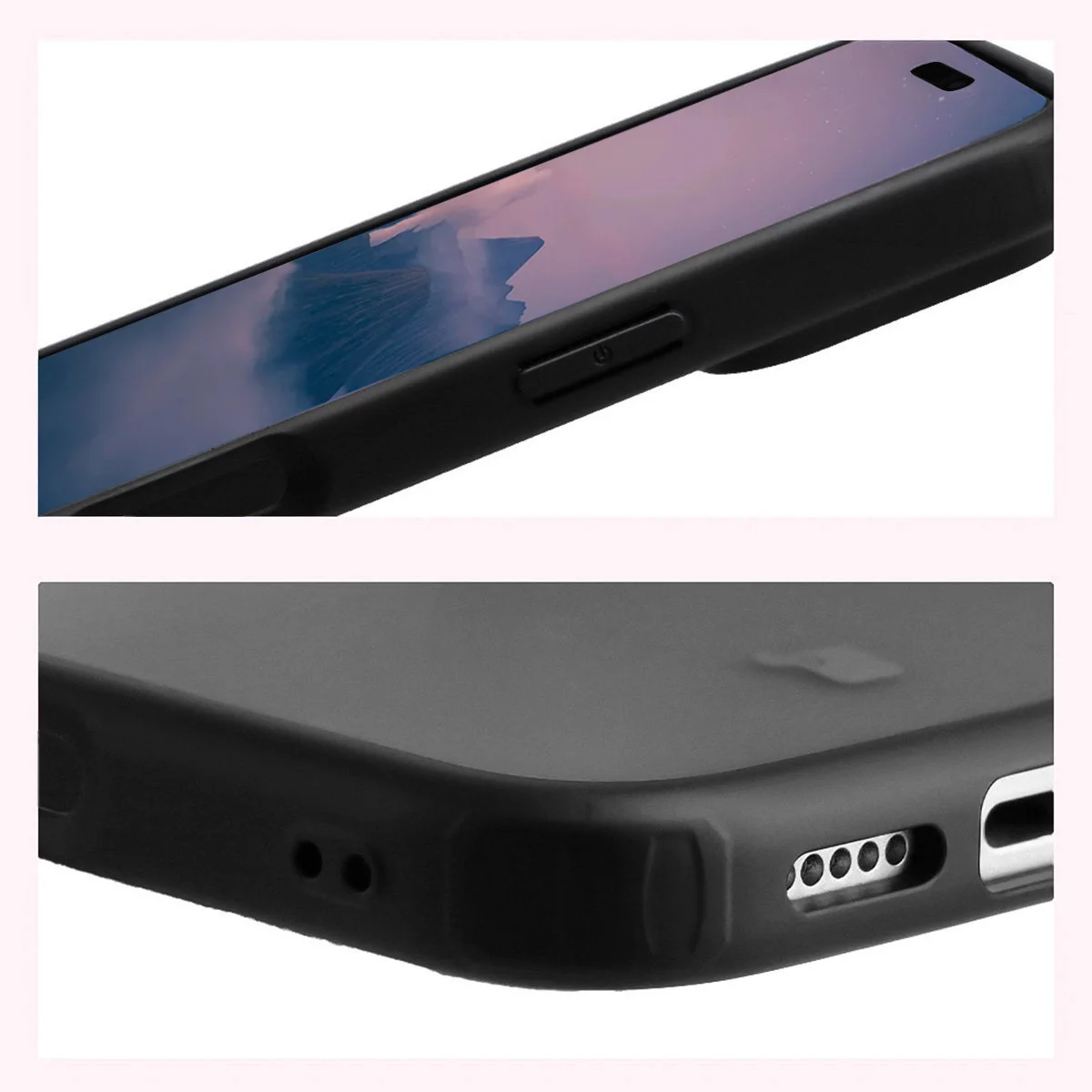 Wzmocnione narożniki i podwyższone ranty ekranu w etui Bizon Case Angelo do iPhone 18 Pro / 17 Pro