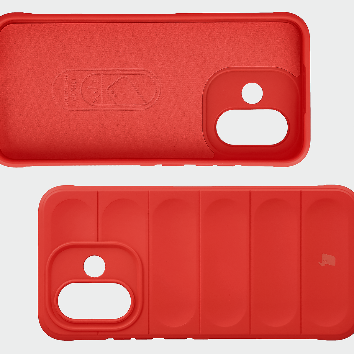 Wyściółka z mikrofibry, wyżłobienia na pleckach i wzmocnione narożniki w etui Bizon Case Tur do Xiaomi Redmi Note 17 5G