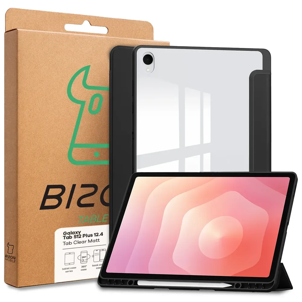 Bizon Tab Clear Matt – pudełko z etui do Galaxy Tab S12 Plus