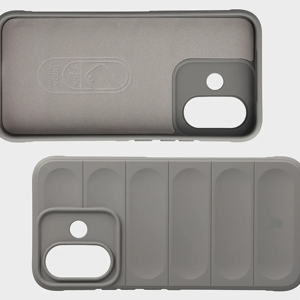 Wyściółka z mikrofibry, wyżłobienia na pleckach i wzmocnione narożniki w etui Bizon Case Tur do Xiaomi Redmi Note 17 Pro 5G