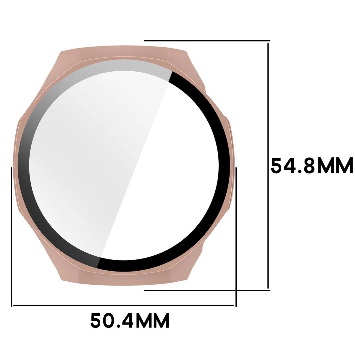 Wymiary etui Bizon Case Watch Adamo do Huawei Watch GT 7 Pro 46 mm