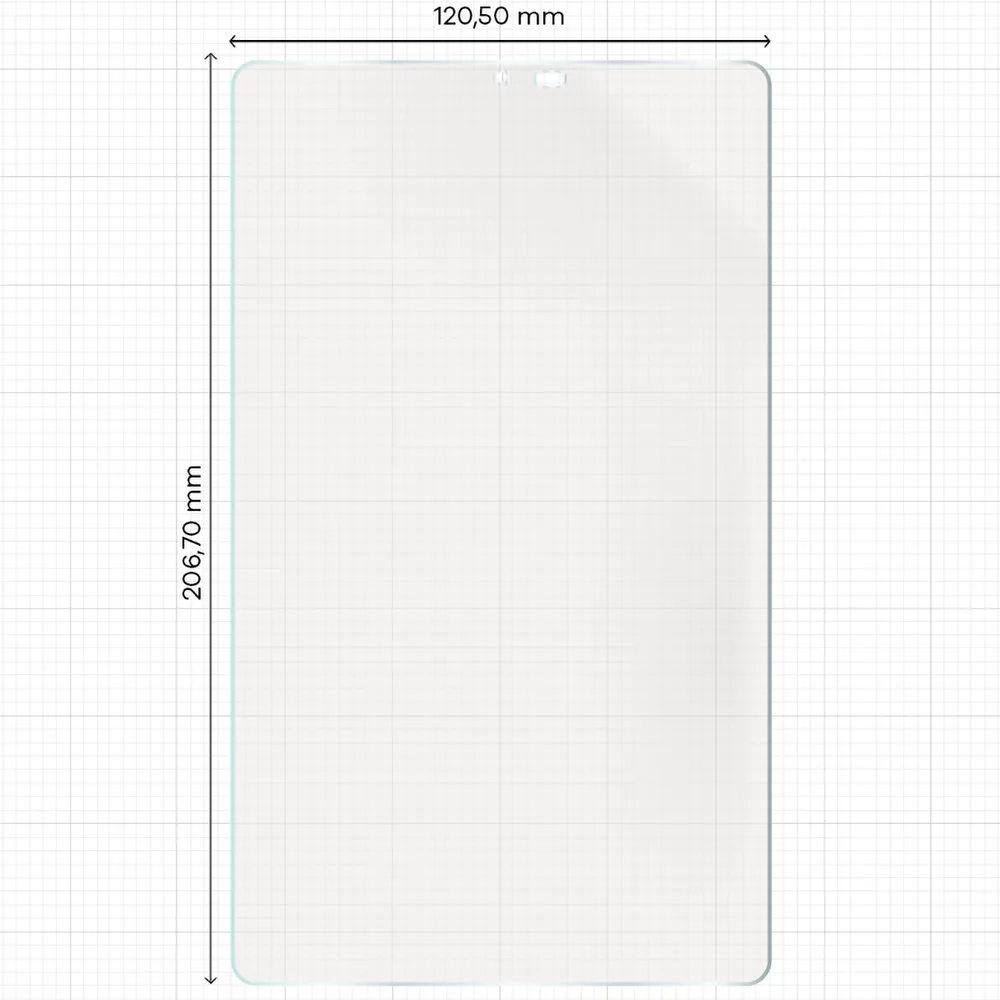 Wymiary folii na miarce dla Galaxy Tab A11