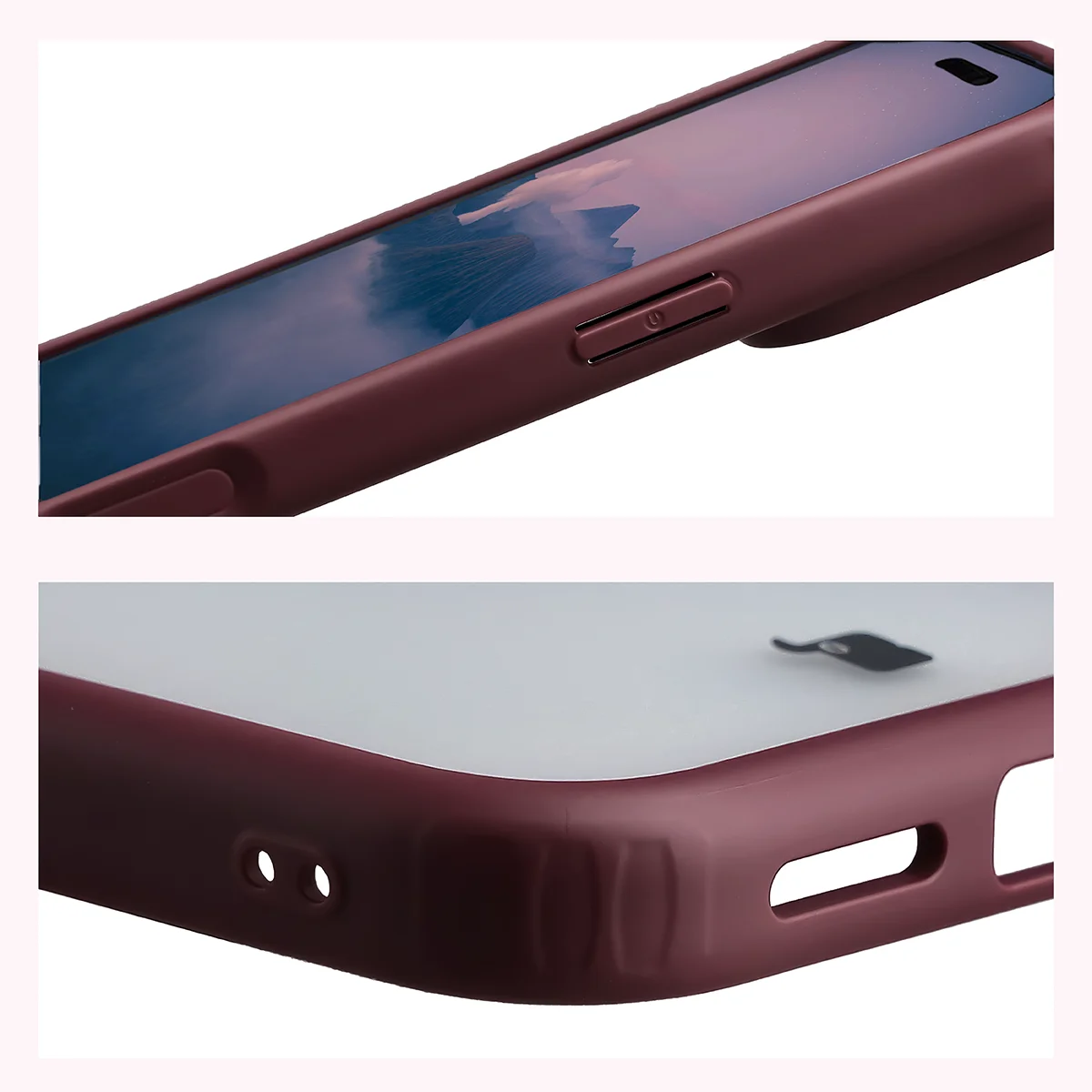 Wzmocnione narożniki i podwyższone ranty ekranu w etui Bizon Case Angelo do iPhone 18 Pro Max / 17 Pro Max