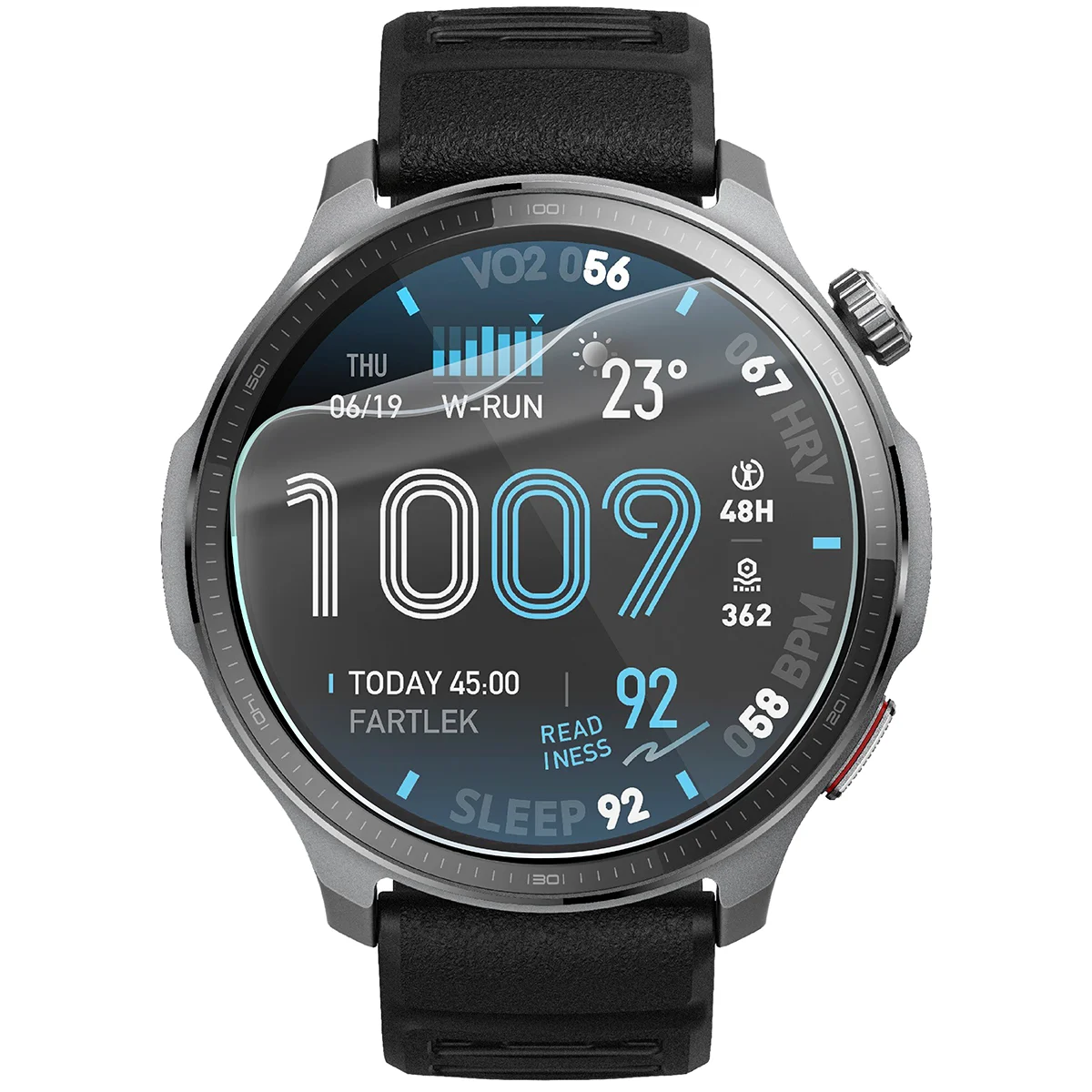 Folia hydrożelowa Bizon Watch Film HydroFlex do Amazfit Balance 2 XT na zegarku
