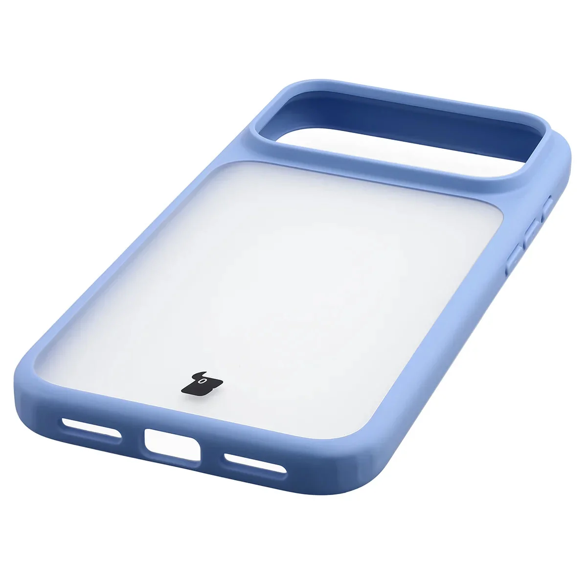 Zintegrowane przyciski, wycięcia i hybrydowy materiał w etui Bizon Case Angelo do iPhone 18 Pro Max / 17 Pro Max