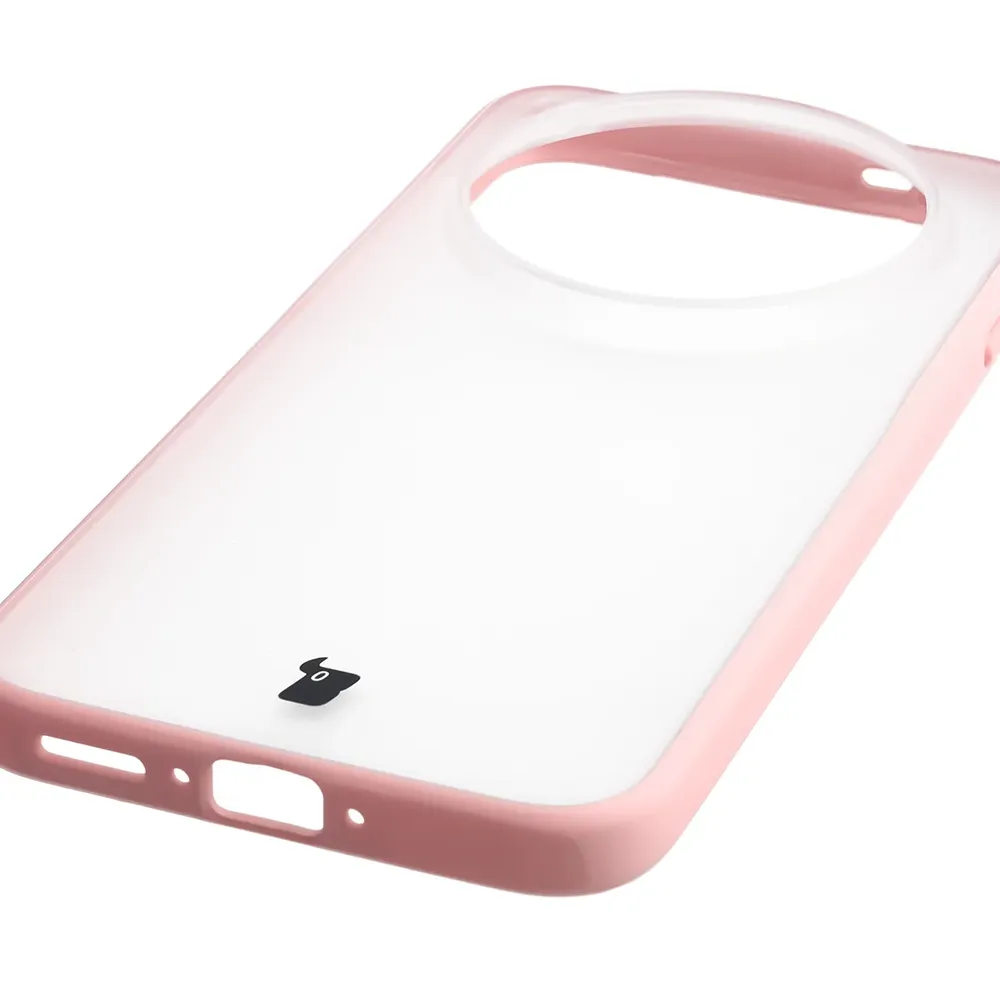 Zintegrowane przyciski, wycięcia i hybrydowy materiał w etui Bizon Case Angelo do Vivo X500 Pro Max