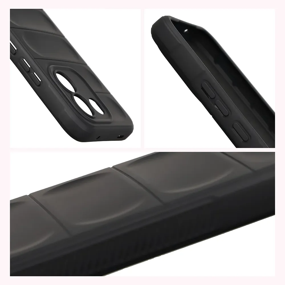 Teksturowane boki i podwyższone krawędzie ekranu i aparatu w etui Bizon Case Tur do Xiaomi Redmi Note 17 Pro Max 5G