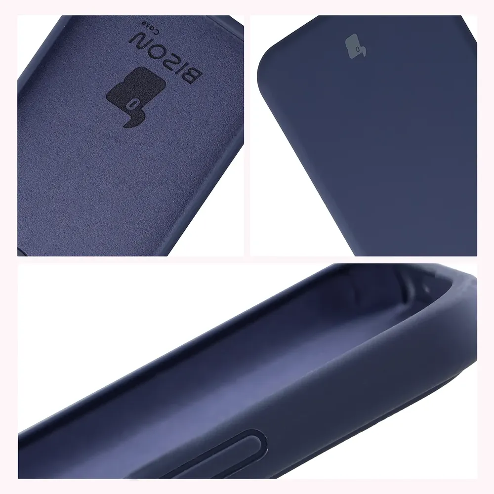 Konstrukcja etui Bizon Soft Case: zintegrowane osłony, podwyższone krawędzie i wyściółka z mikrofibry do Xiaomi Redmi 17 5G / 4G