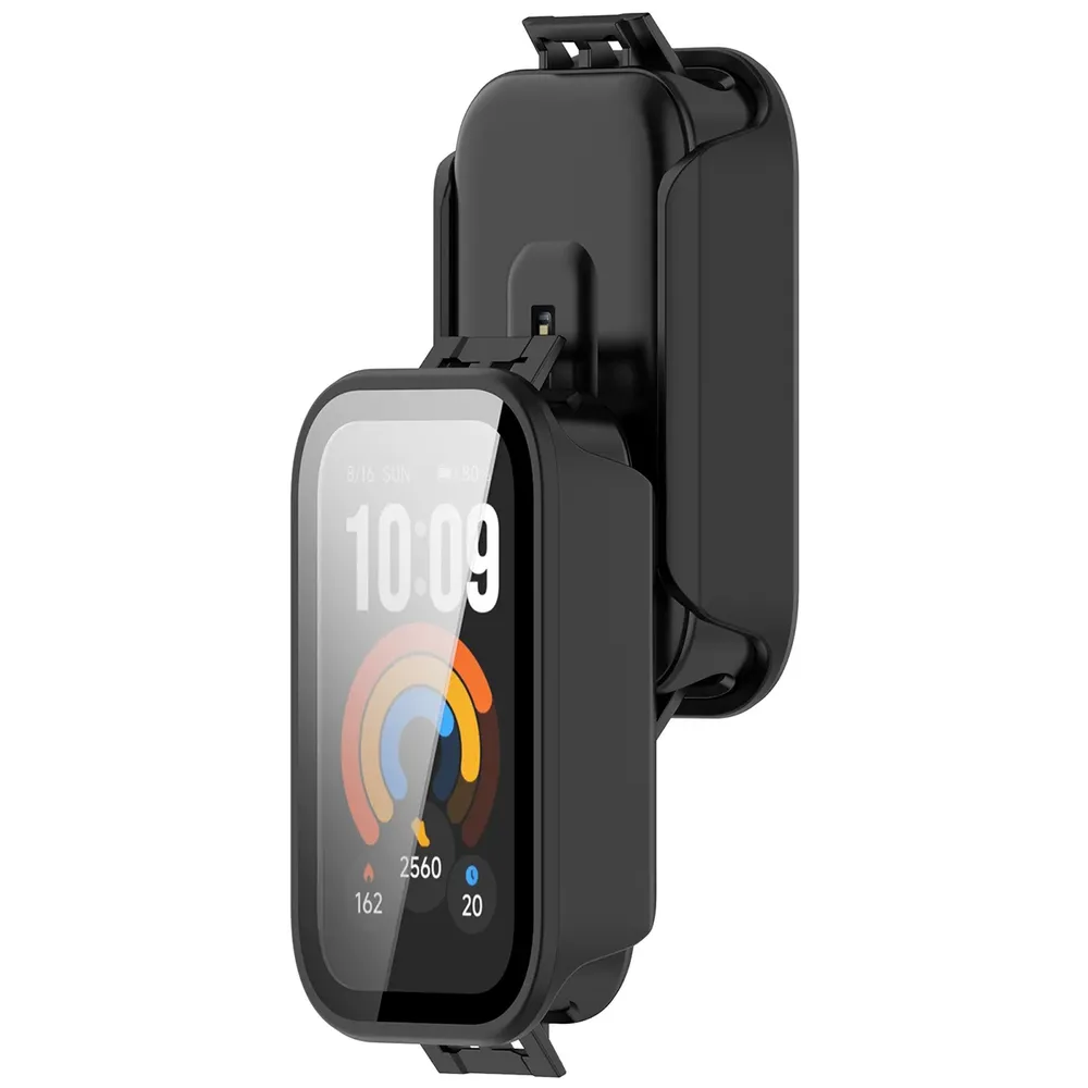 Etui z wbudowanym szkłem Bizon Case Watch Adamo do Xiaomi Smart Band 11 Active